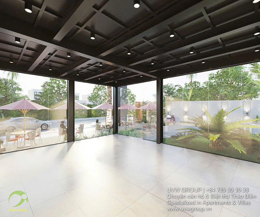 Modern office building for rent in Thao Dien, 83m², 2 floors, Northwest facing