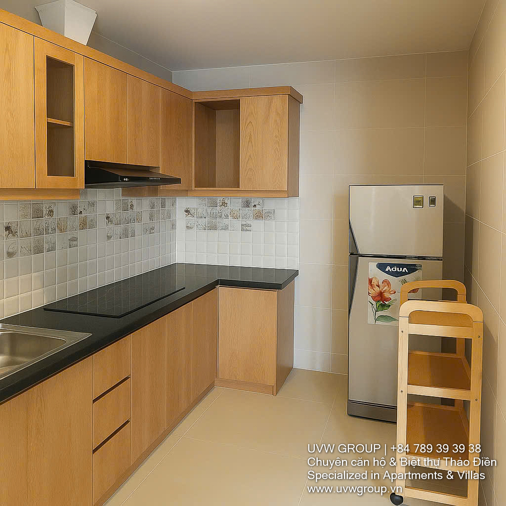 Corner apartment at Masteri Thao Dien for rent with river view, 2 bedrooms