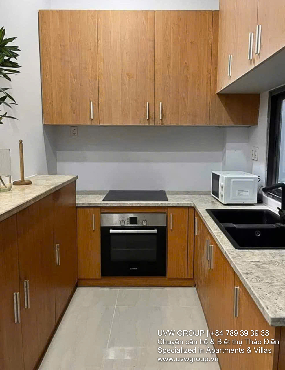Front view of modern house for rent in An Phu, District 2