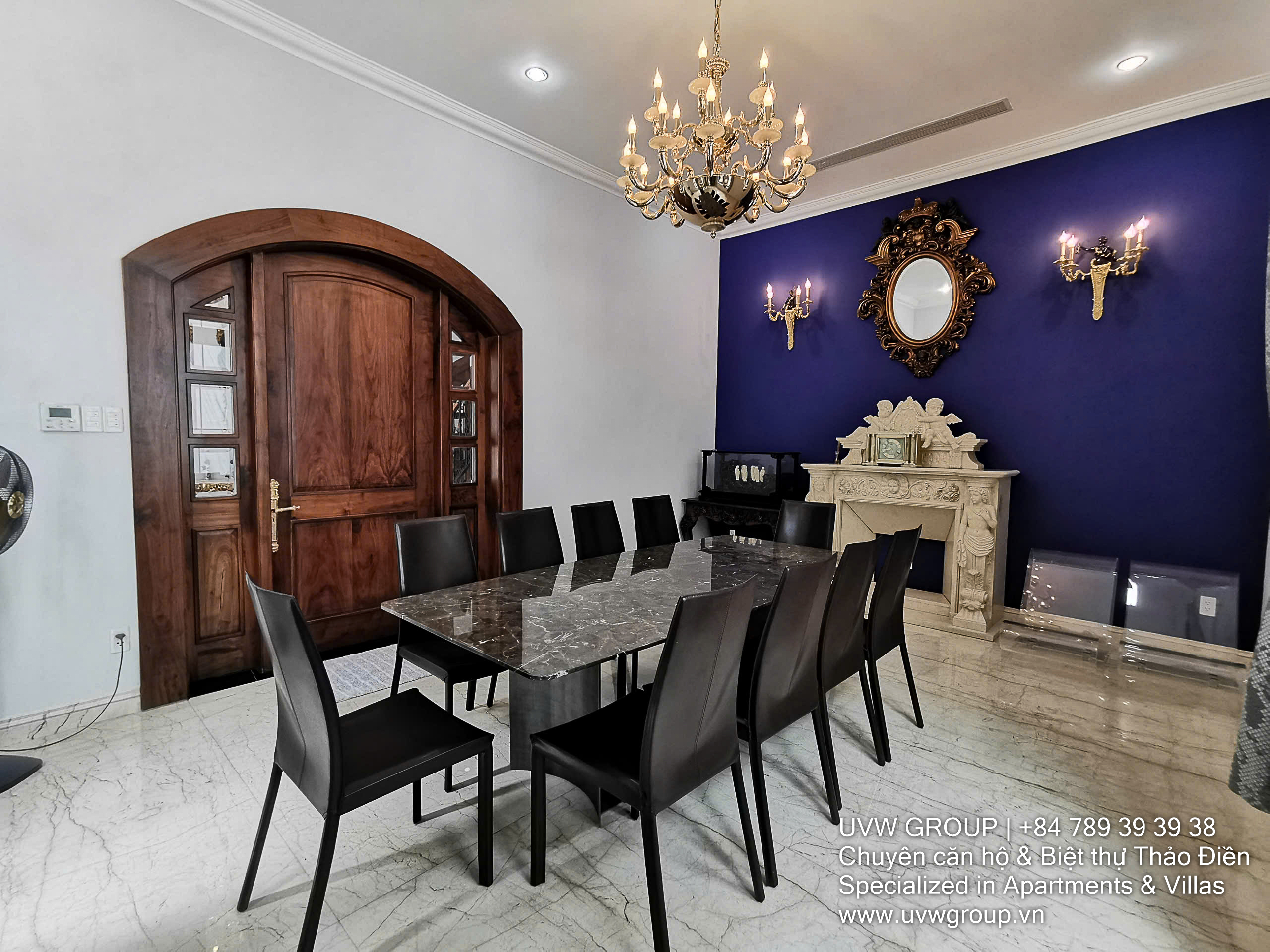 Luxury newly built villa for sale in Thao Dien with 500m² land, garden parking, and European interiors
