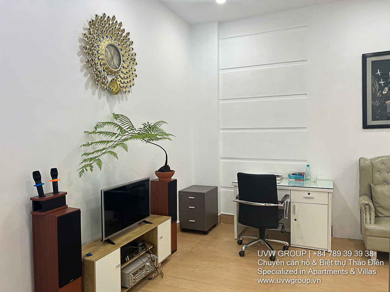 Ground floor and upper-level villa for lease in Thao Dien with spacious yard – 400m²