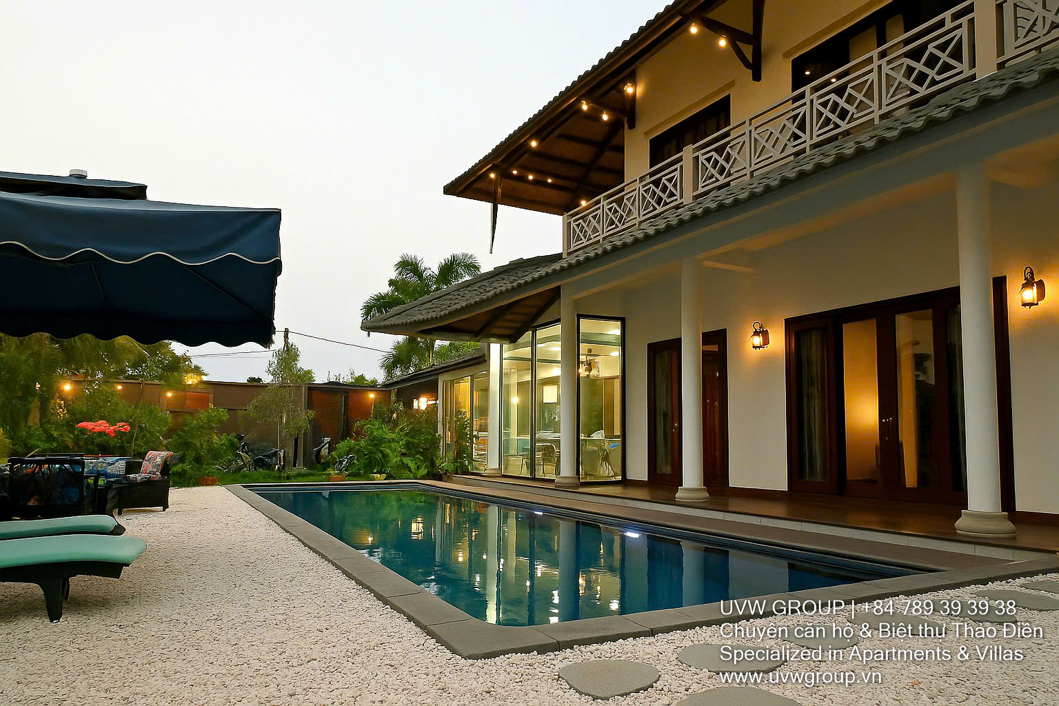 Luxury Bali-style villa for sale in Thu Duc City – 6 bedrooms, saltwater pool, Himalayan salt sauna, rental income up to $12,000/month