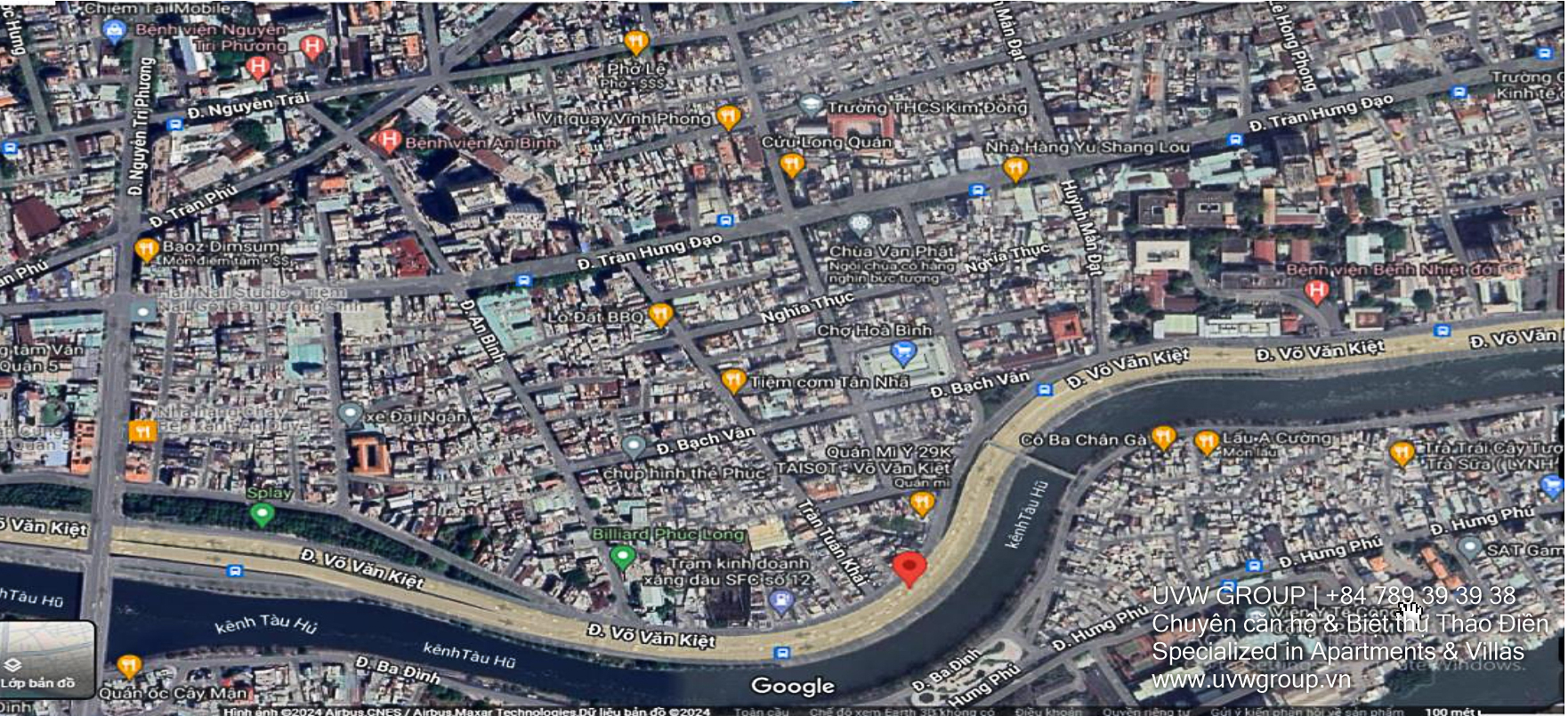 Commercial building for sale on Vo Van Kiet Street, District 5 – 5 floors, 393.8m², elevator-equipped, ideal for office use