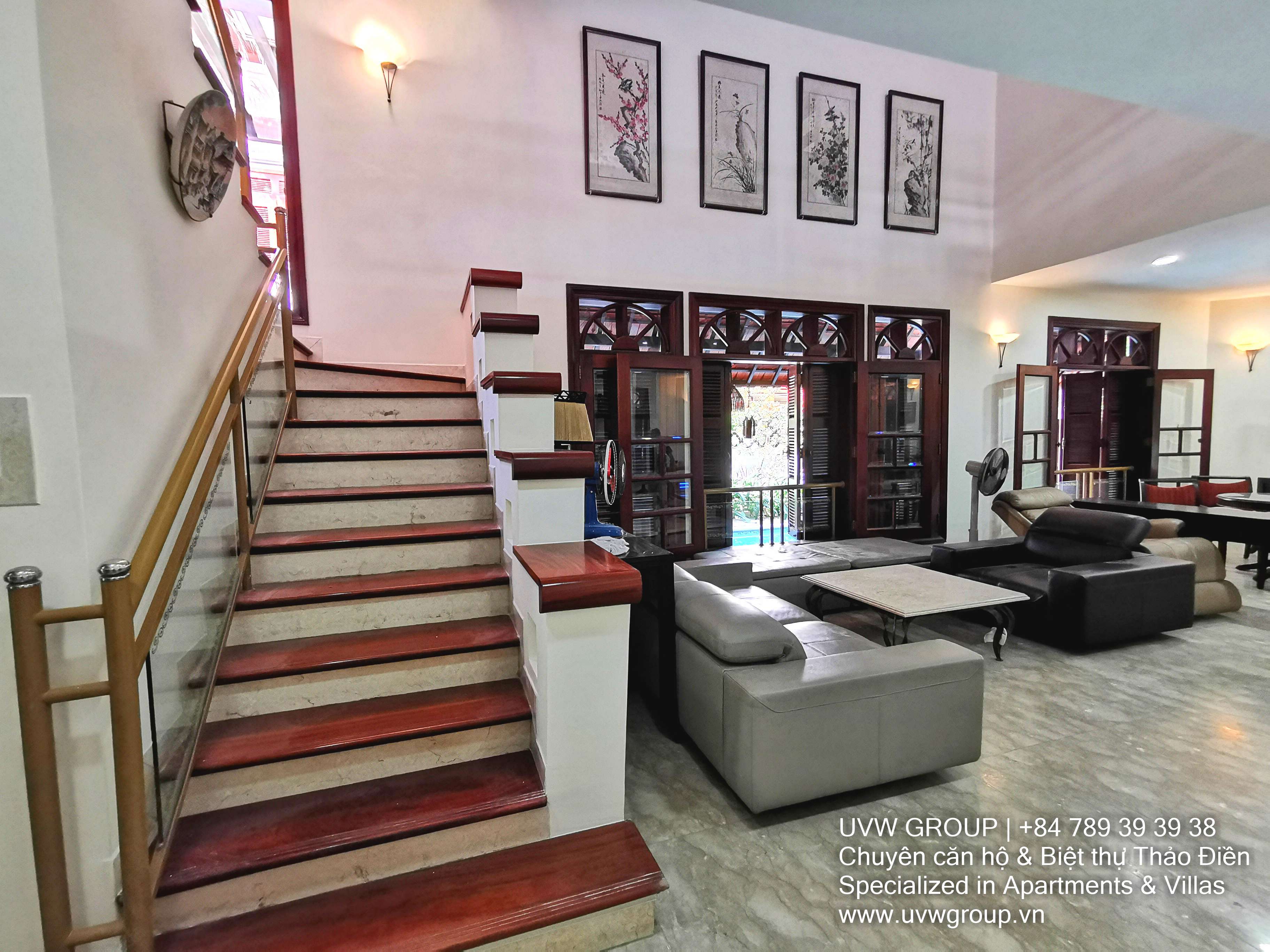 5-bedroom luxury house for rent in Thao Dien with 375m² fully furnished