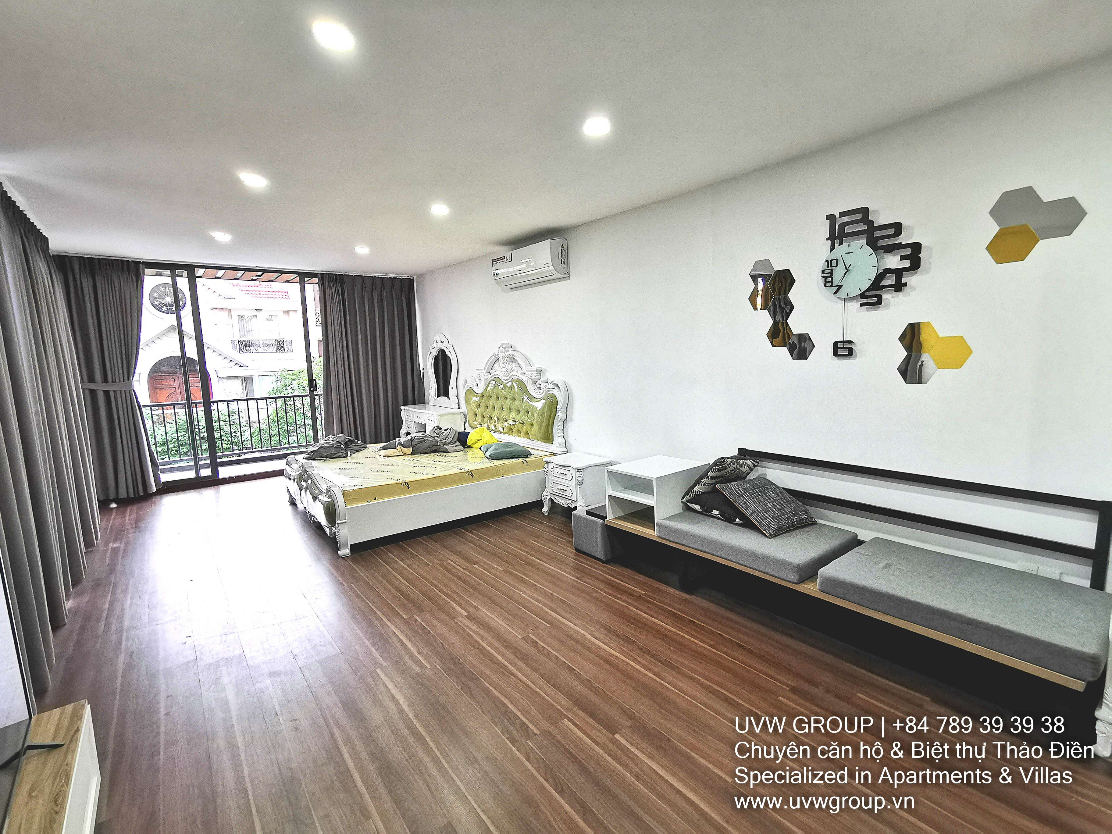 Basic furnished 2-bedroom house for rent in An Phu, 100m²