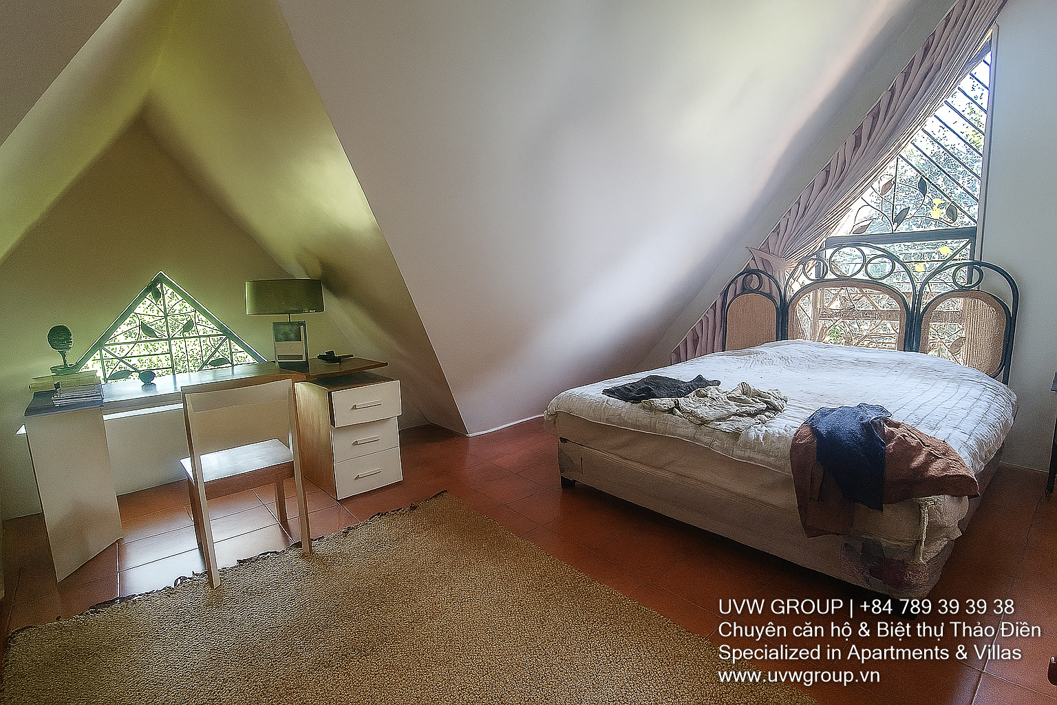 Thao Dien villa for rent with private pool, garden, gym room – 3 floors + basement – 289m² land – 4 bedrooms – furnished upon request