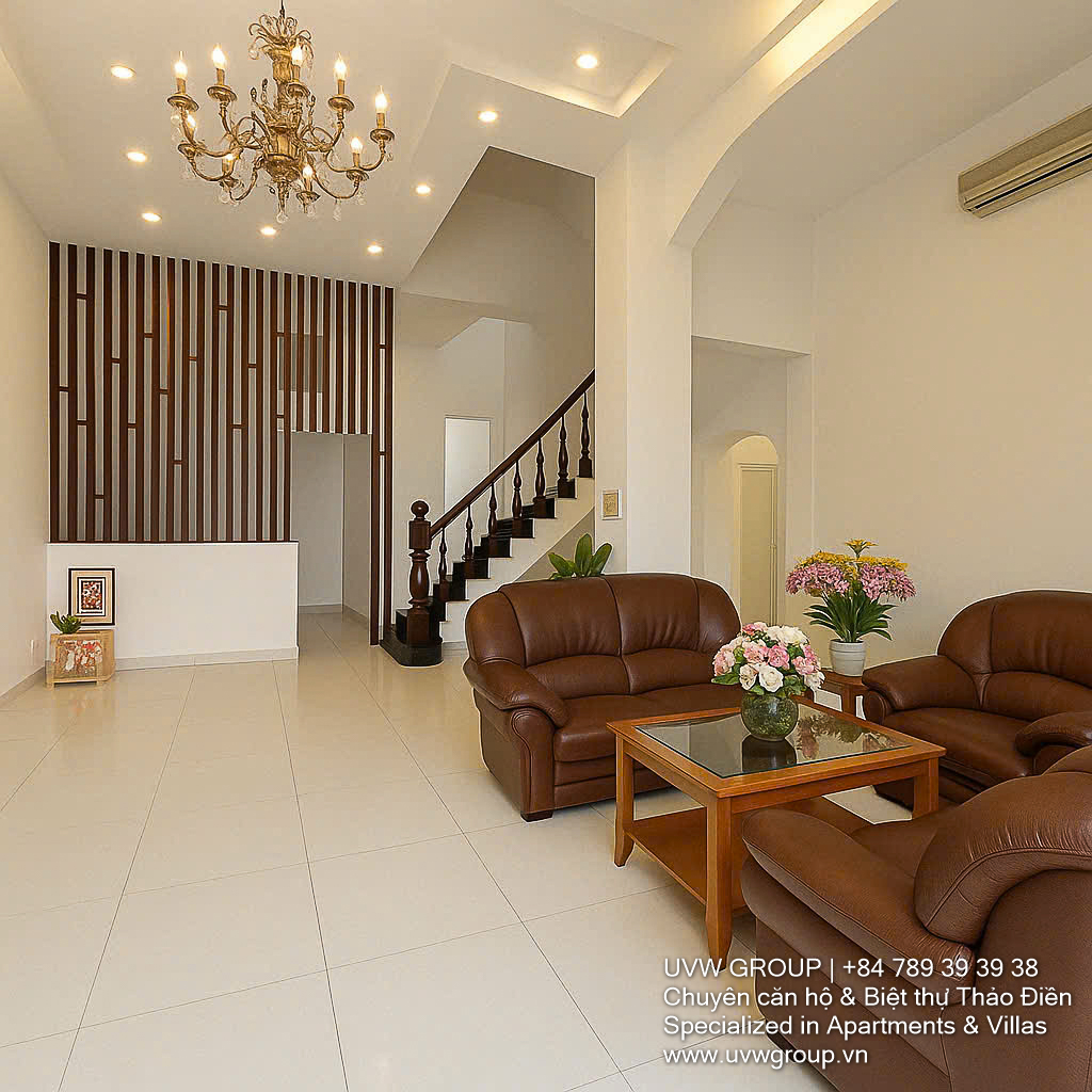 3BR house for rent in Thao Dien with garden and modern kitchen