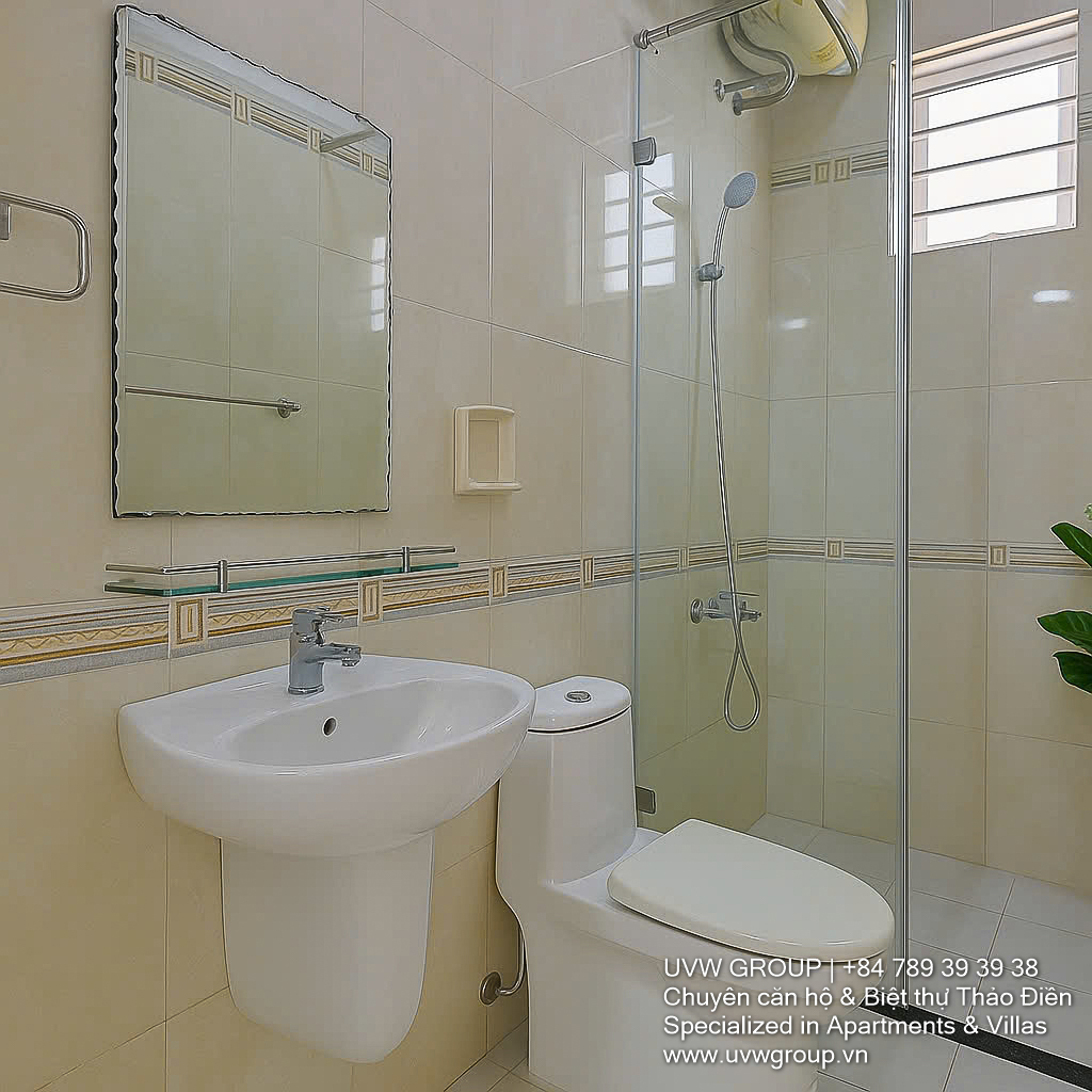 Villa in compound for rent in Thao Dien, 4BR, 300m², secure area, suitable for expats