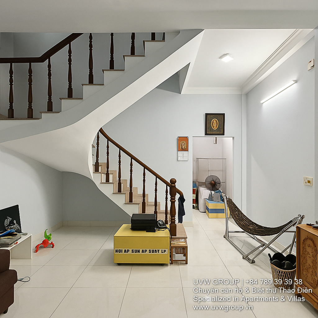 Townhouse for sale at 51 Tran Nao, Binh An Ward – compound security, 3 floors + attic, 52m², modern home