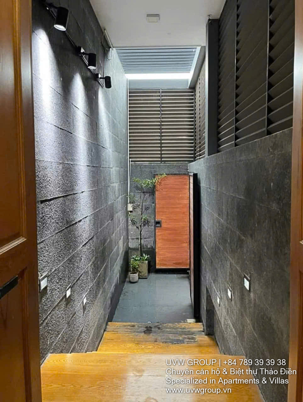 Front view of modern house for rent in An Phu, District 2