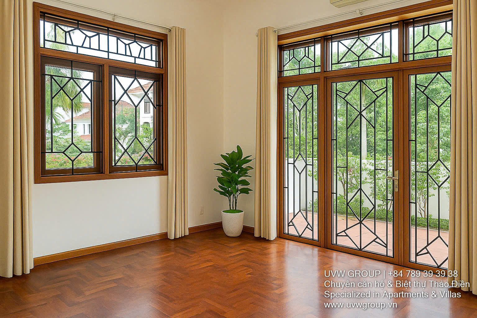 Thao Dien compound villa for rent with pool and garden