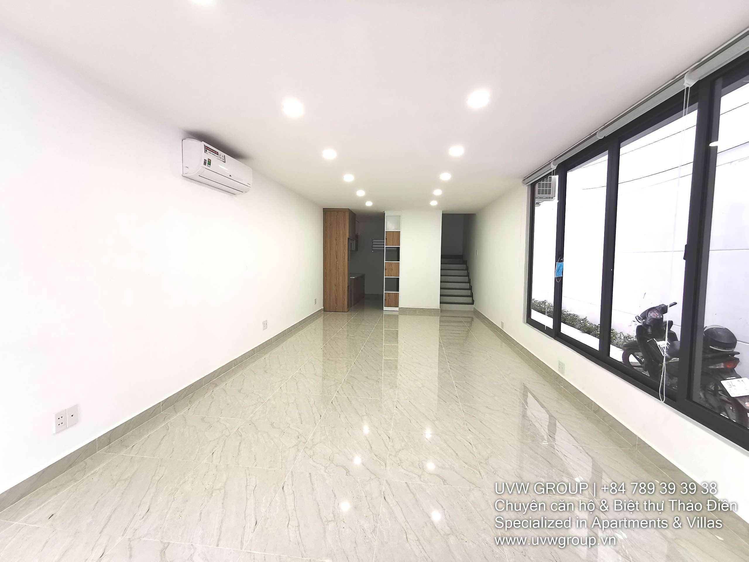 Basic furnished 2-bedroom house for rent in An Phu, 100m²
