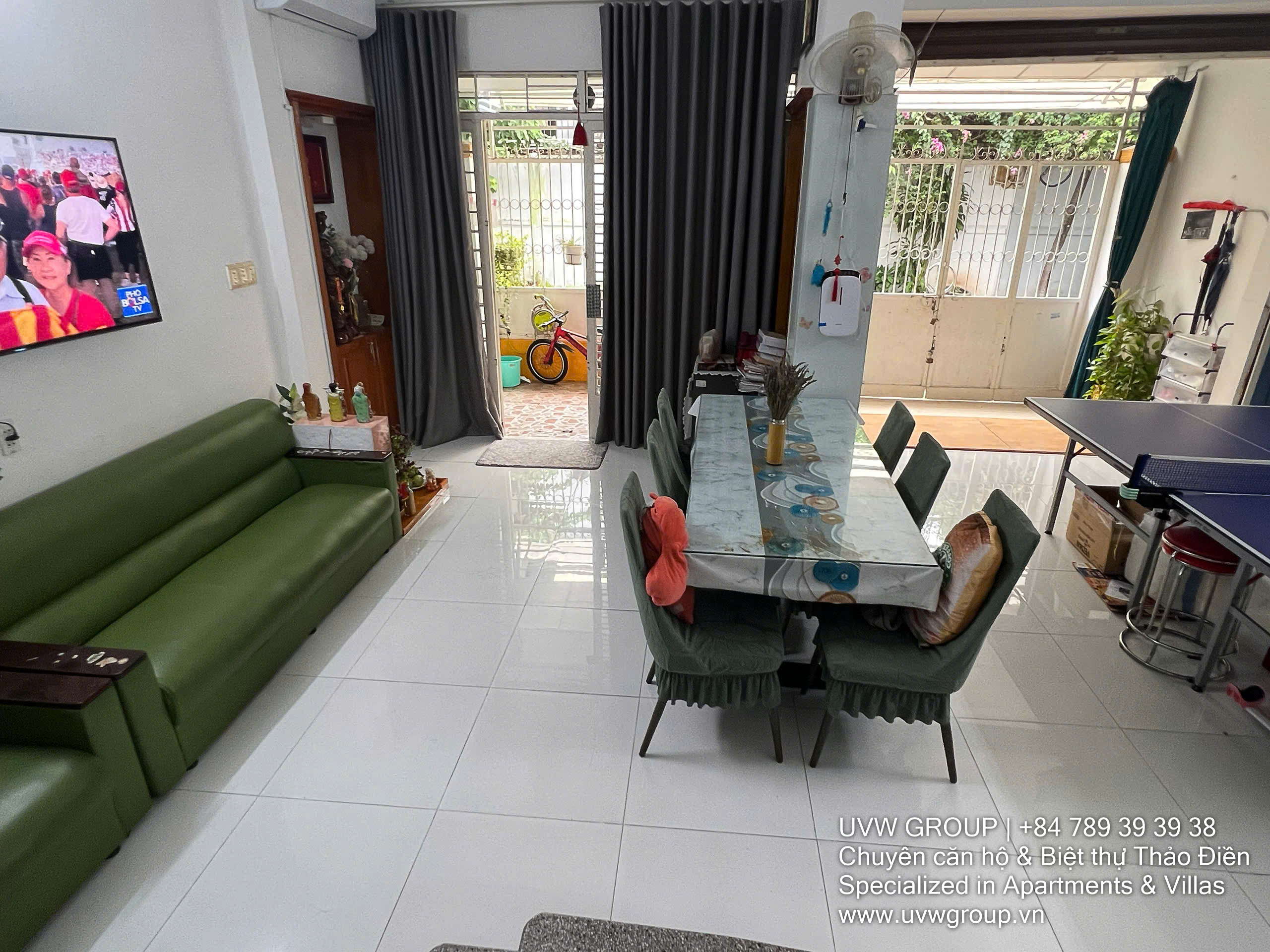5-bedroom house for rent in Press Village, Thao Dien with solar power