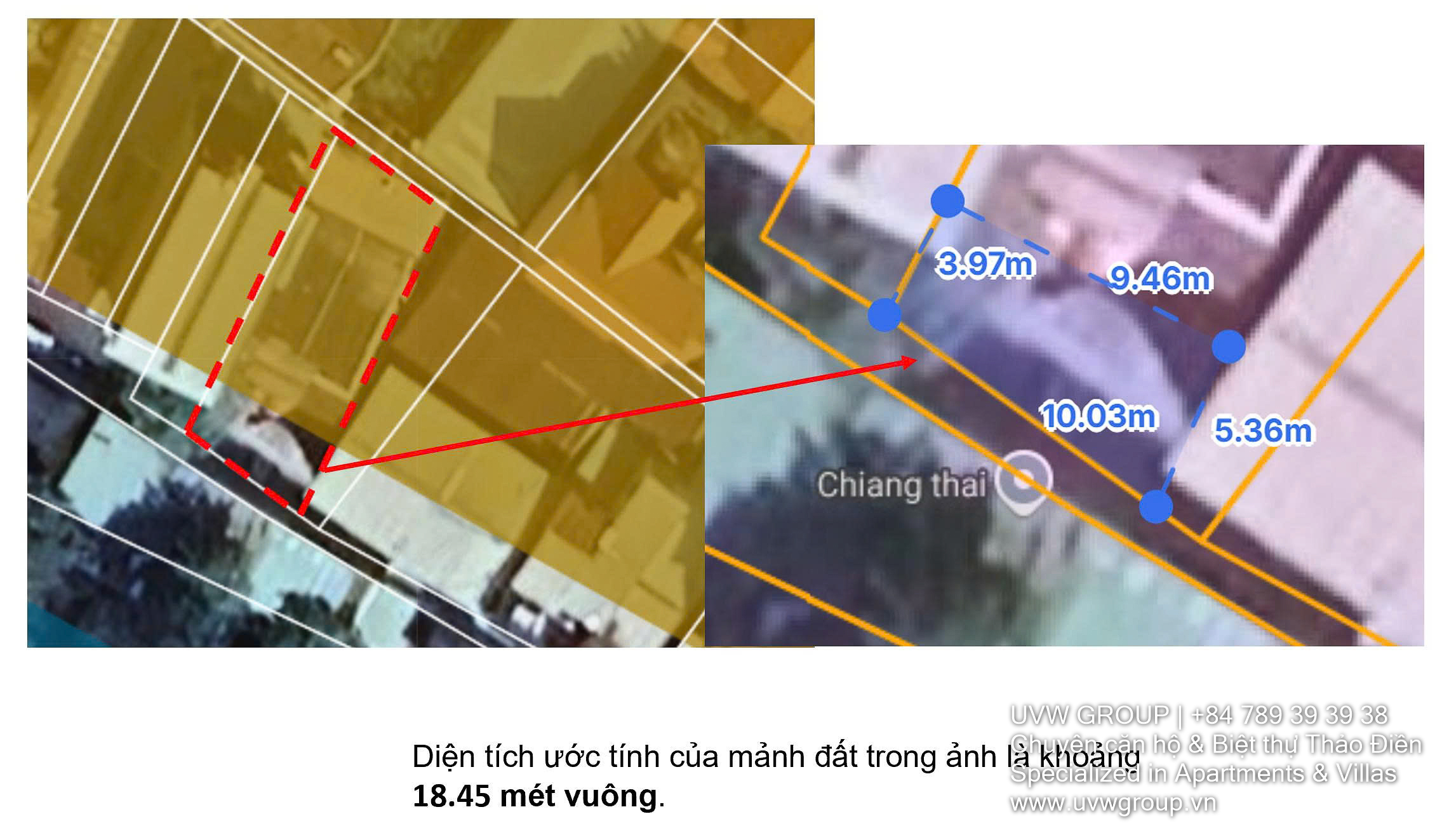 Single-storey house for sale in Thao Dien – 58/17 Street 47 – 216.7m² land – 3 bedrooms – car access – pink book
