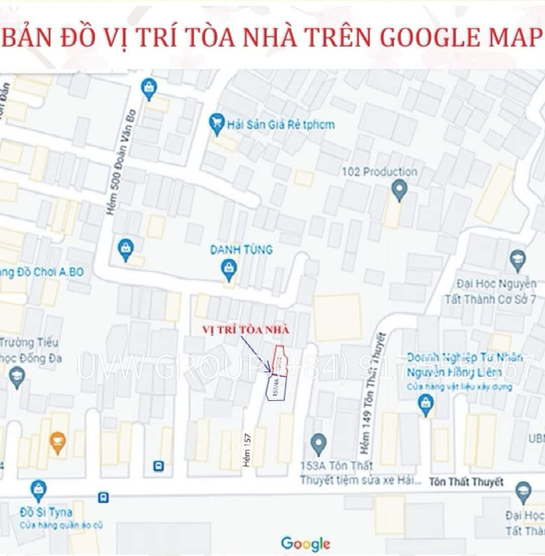 Exterior of a serviced apartment building for sale in District 4, Ho Chi Minh City