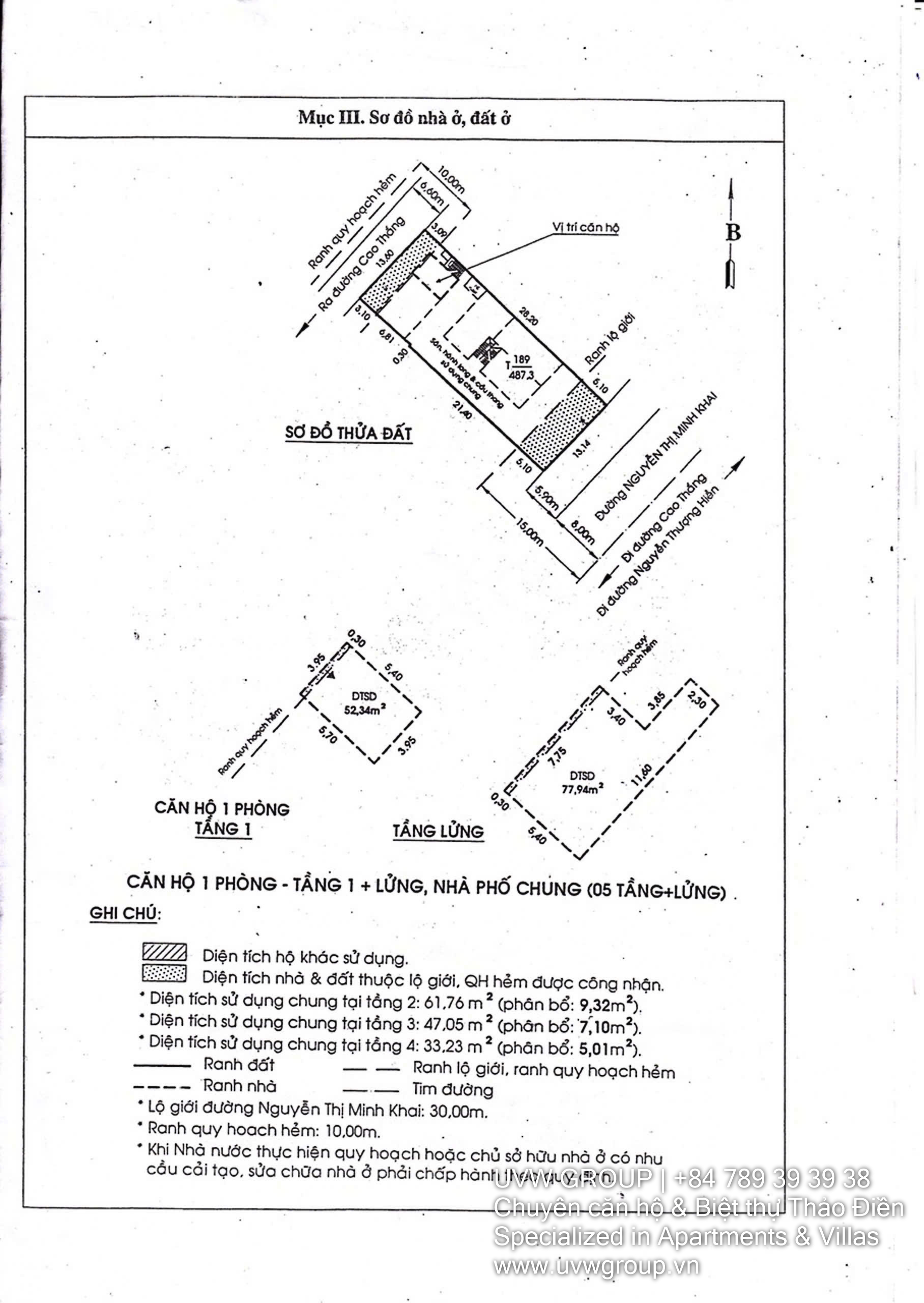 Corner property for sale at 456 Nguyen Thi Minh Khai Street, District 3 – 487m², 2 floors, pink book, building permit for 14 floors
