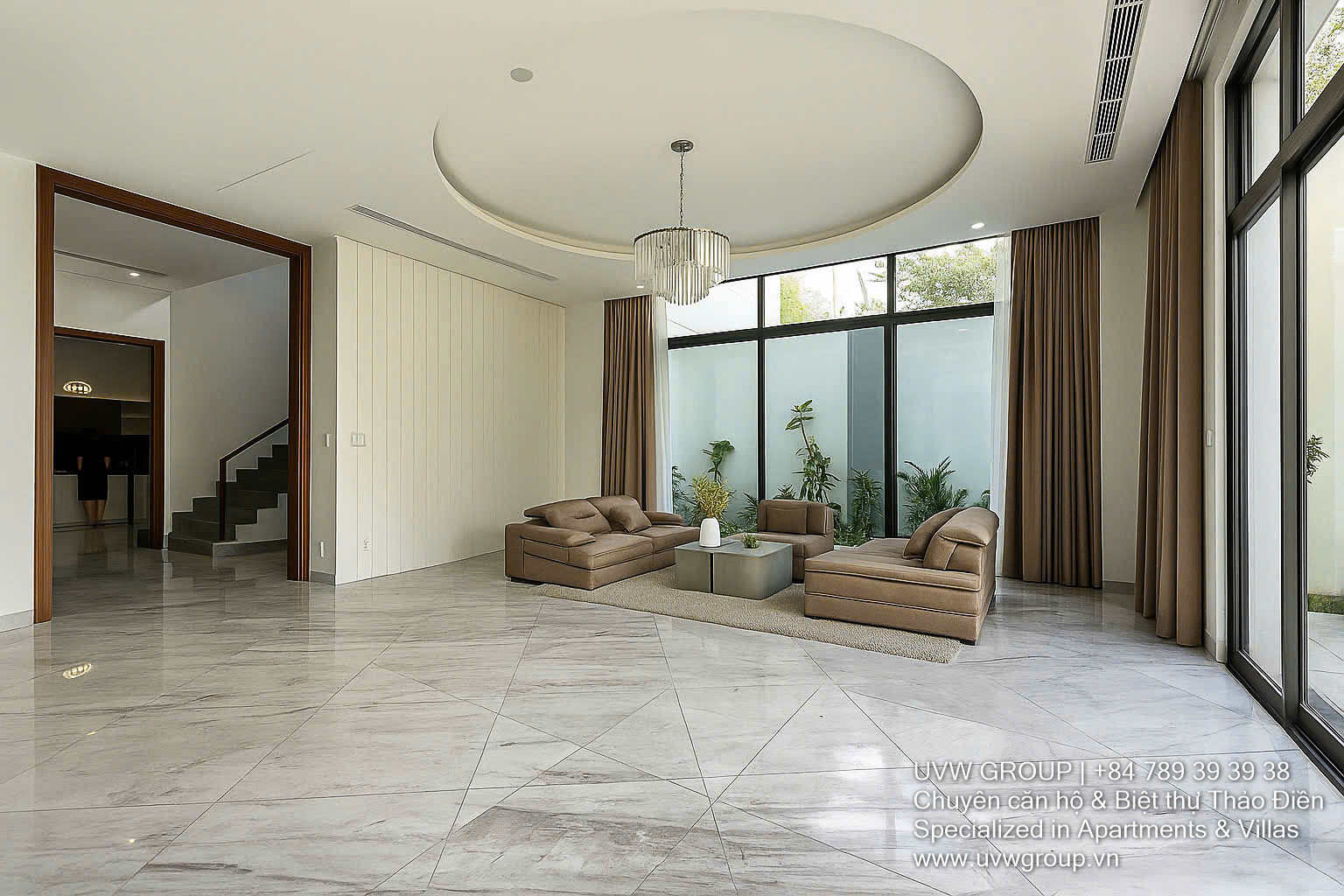 5-bedroom brand new villa for rent in Thao Dien, 400m², modern design