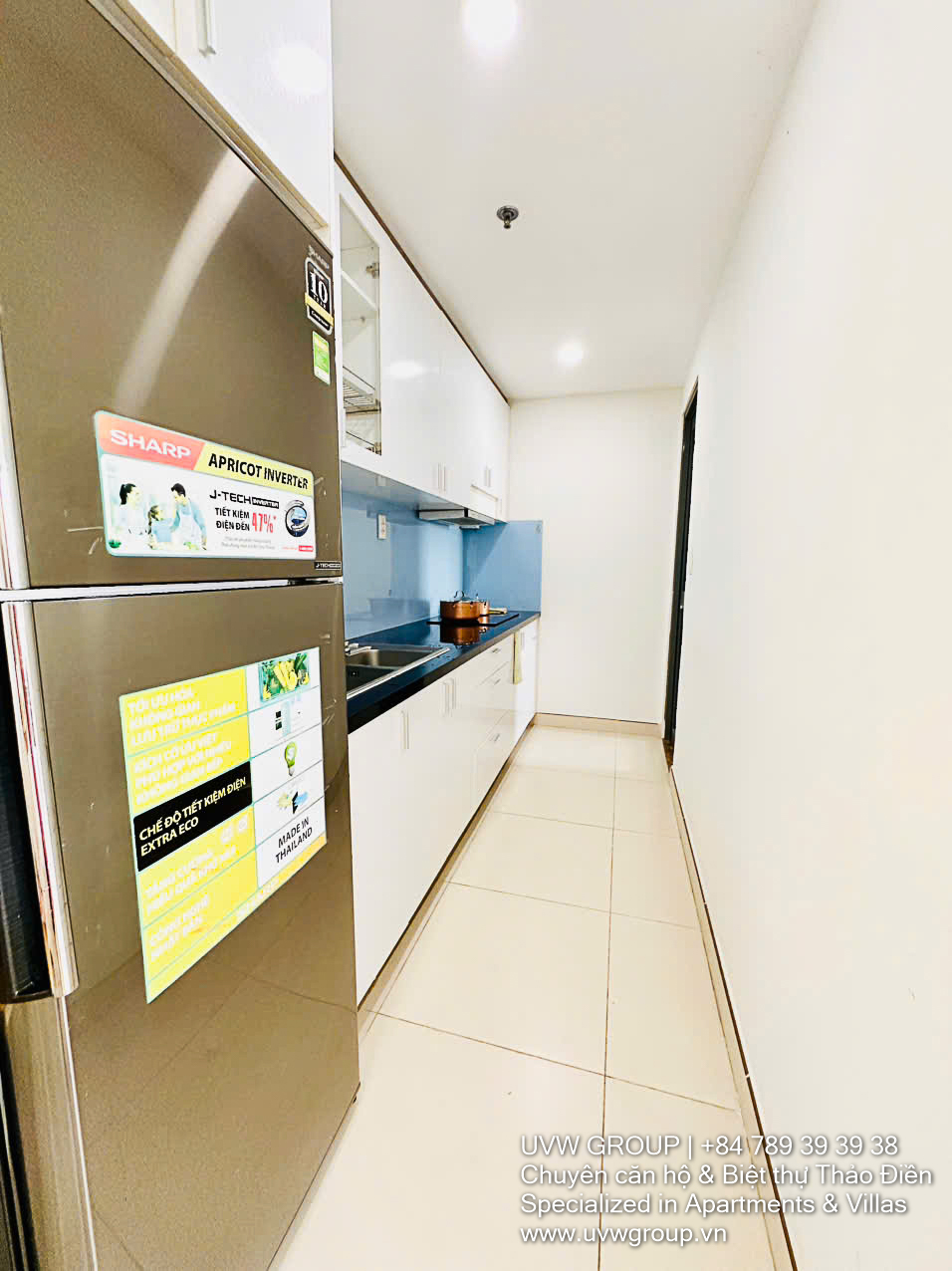Modern 2-bedroom apartment for rent in Masteri Thao Dien Tower 5, 14th floor, 70m², fully furnished, direct access to metro and Vincom Mega Mall