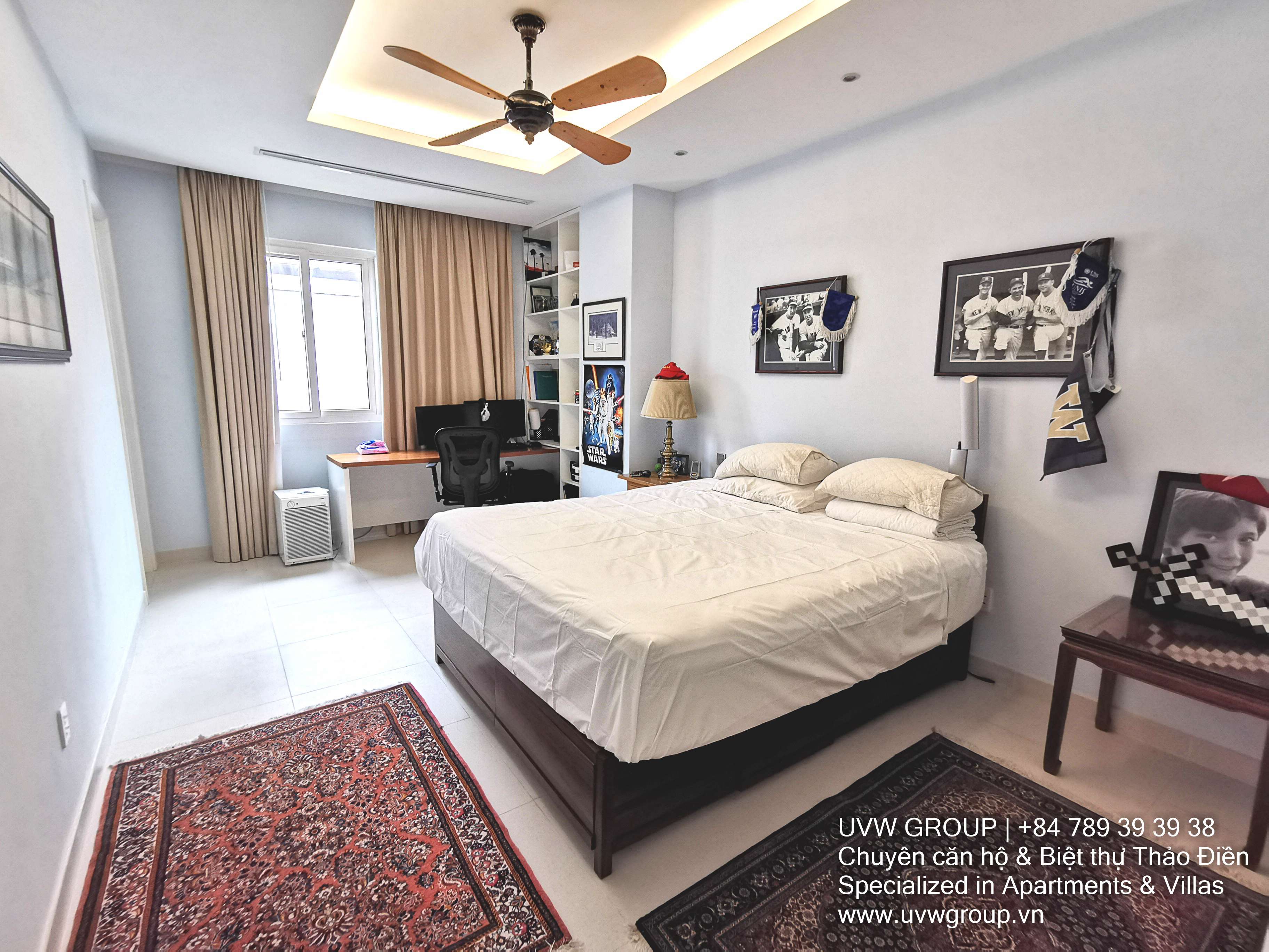 Fully furnished luxury 5-bedroom house with basement in Thao Dien for rent
