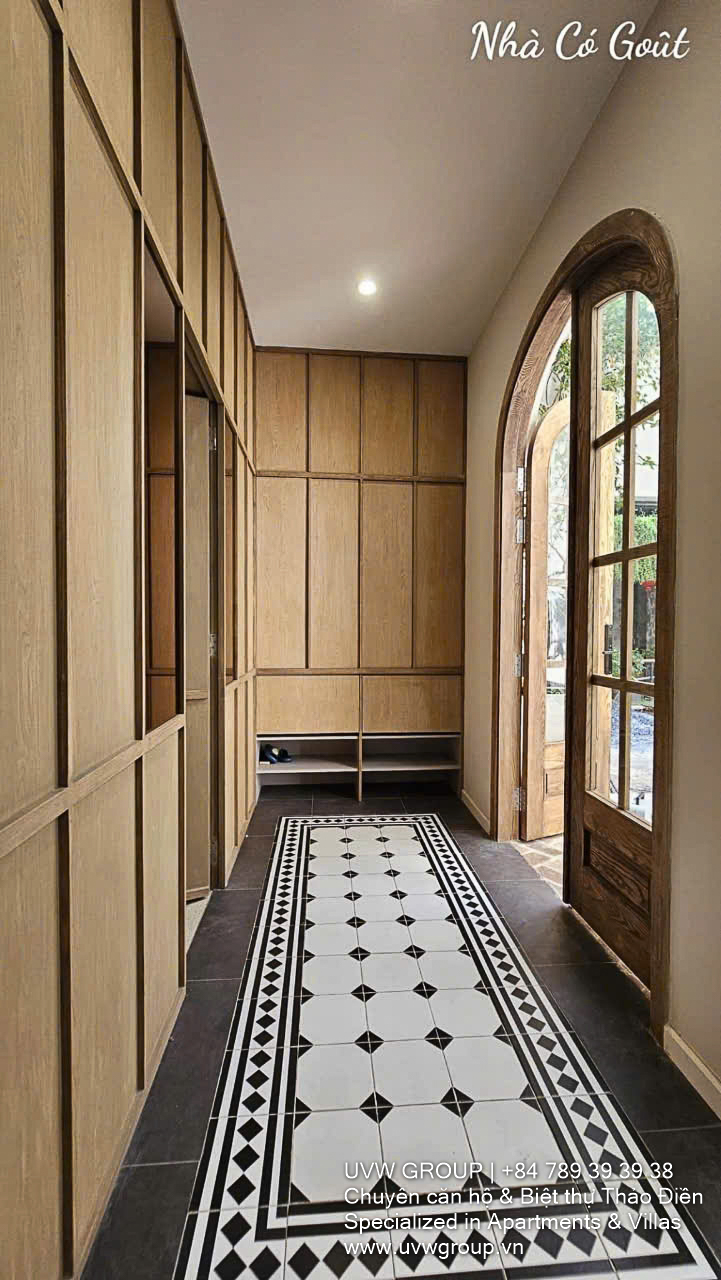 Indochine-style 3-bedroom villa with full furniture and smart key in Thao Dien