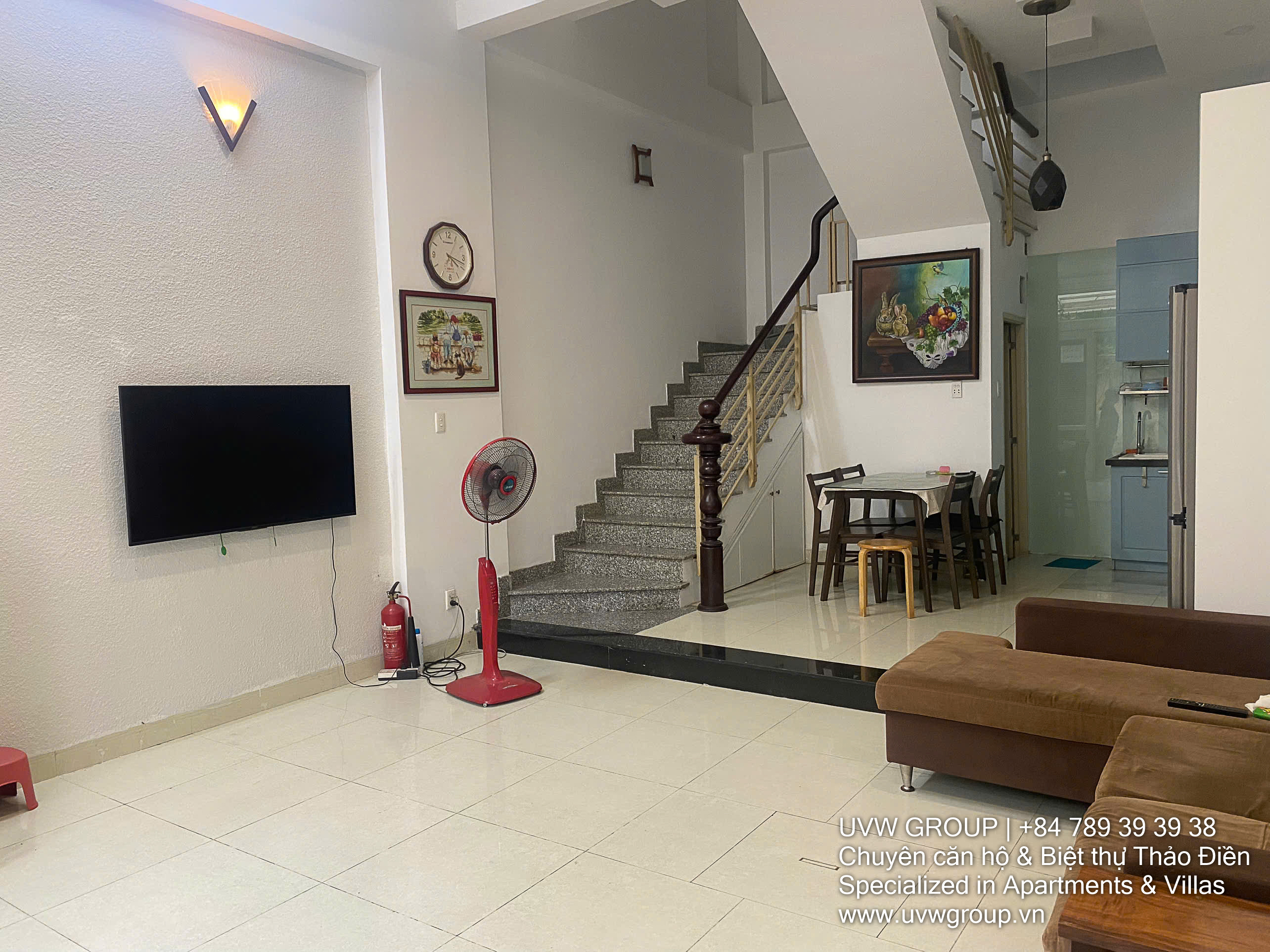 3-bedroom townhouse for rent in Press Village, Thao Dien, District 2