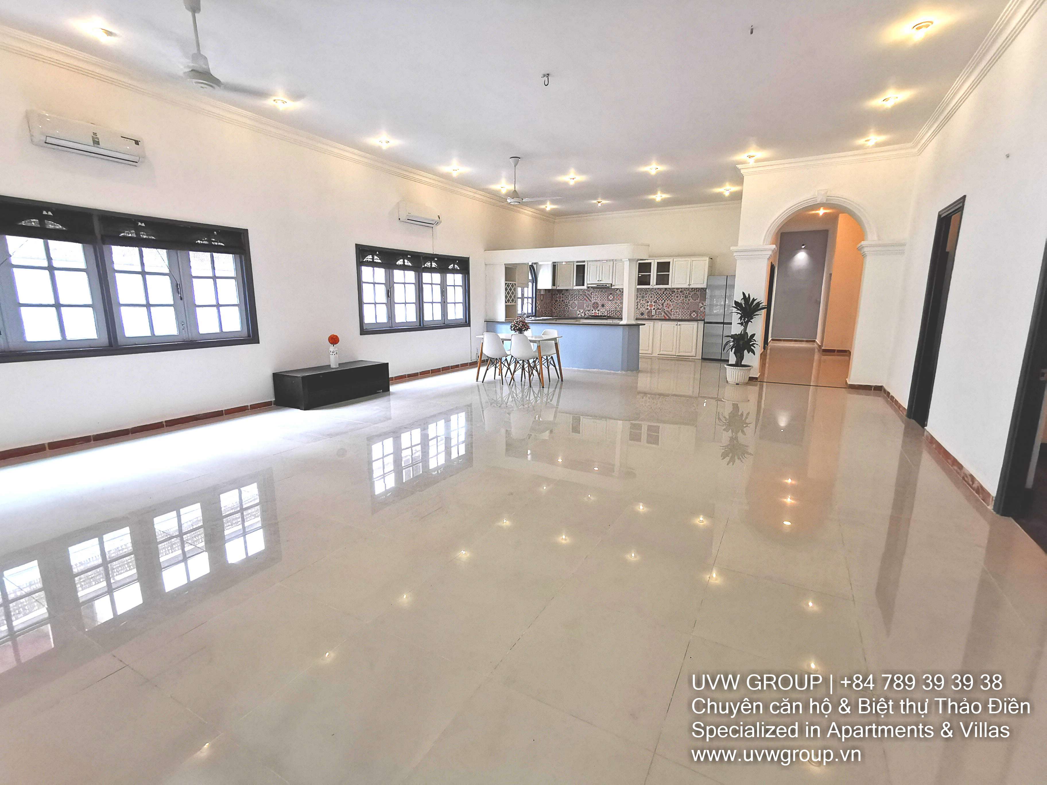 Basic furnished 3-bedroom house for rent in Thao Dien with 200m²