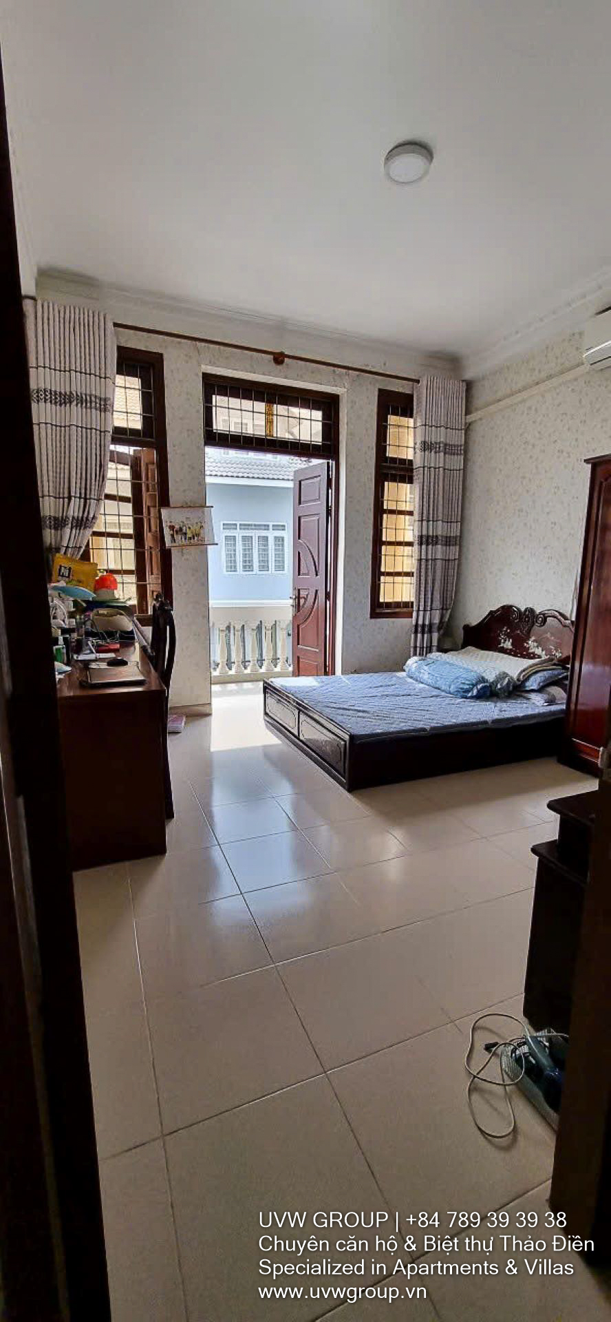 Full house for rent in Thao Dien, 4 bedrooms, 3 floors, 250m², terrace