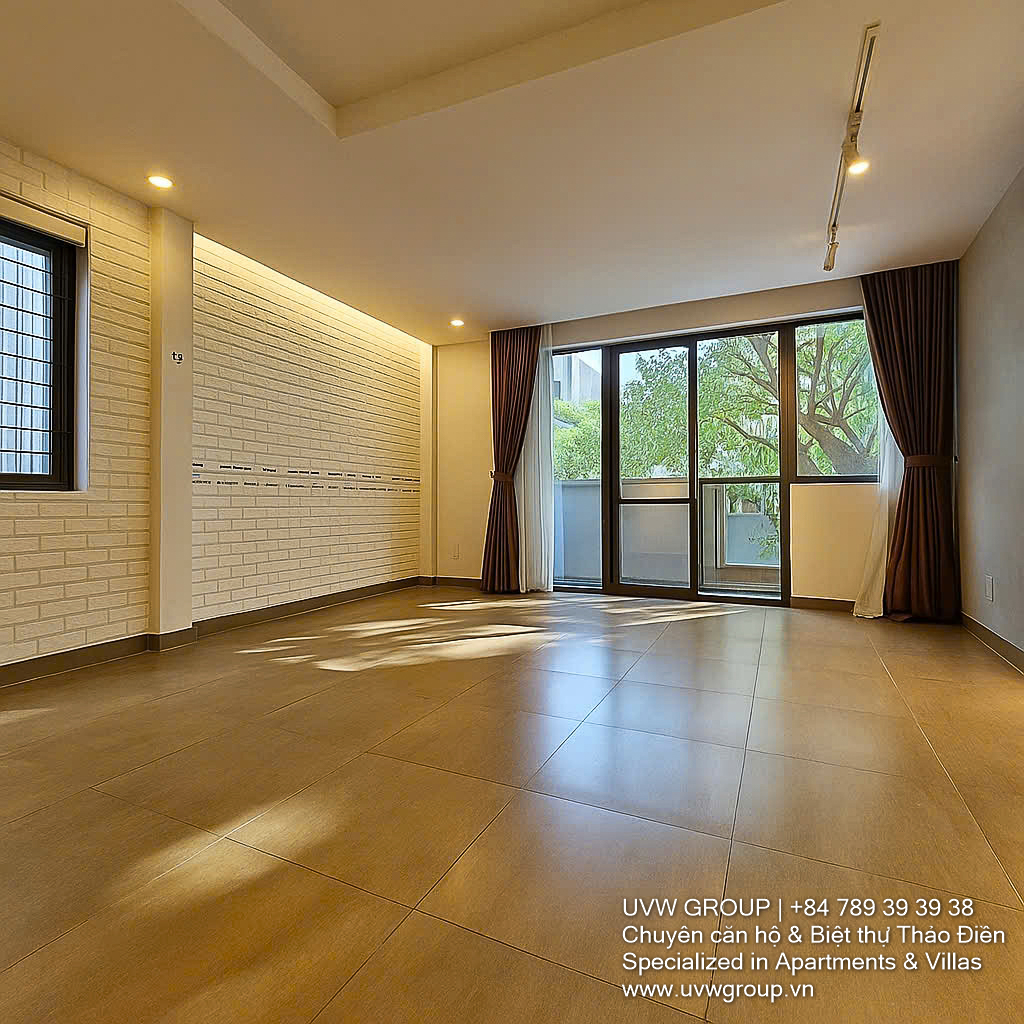 4-bedroom corner villa for rent in An Phu Ward – 2 frontages, basement, ideal for family or office use