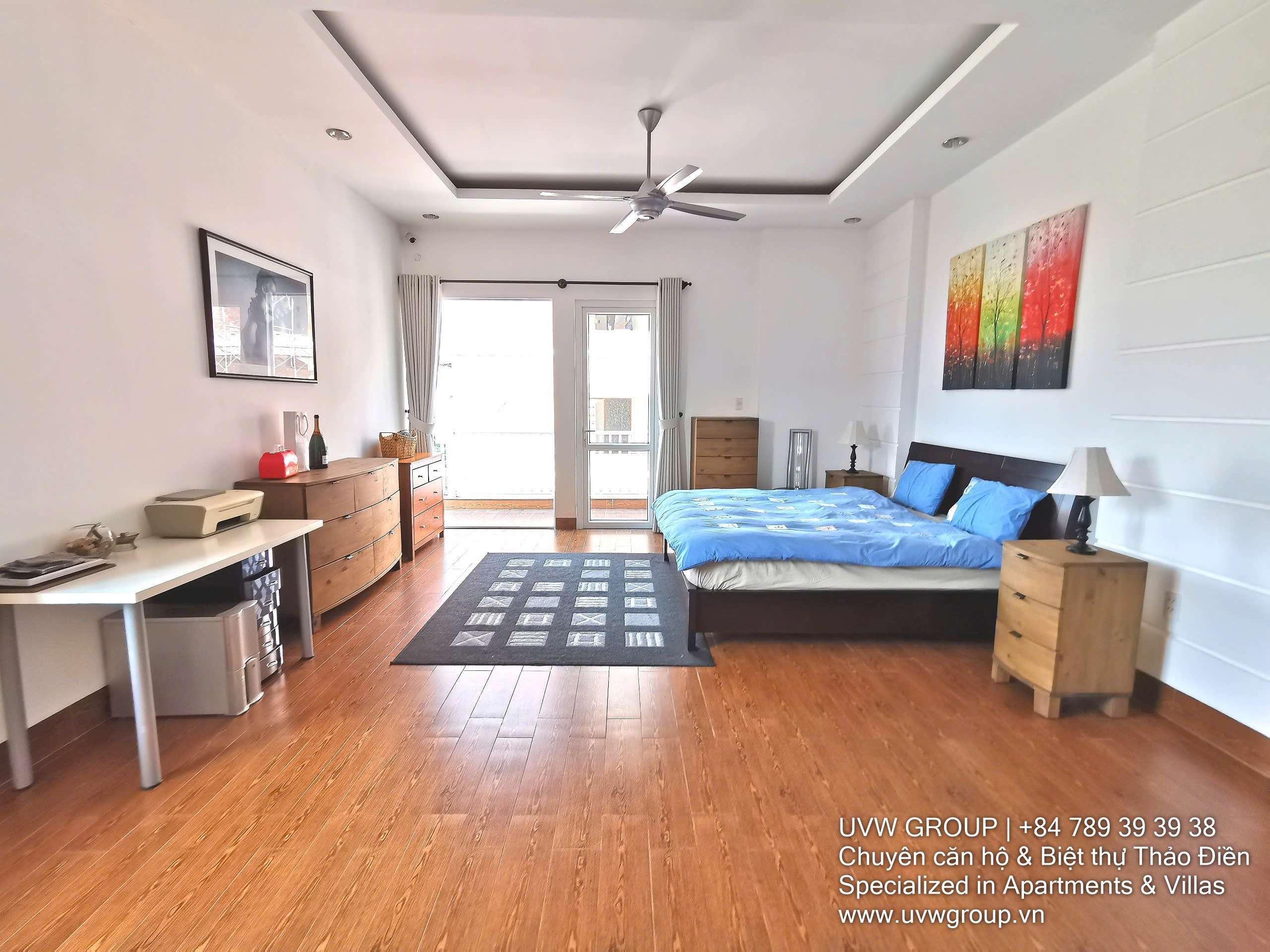 Fully furnished 5-bedroom luxury villa for rent in Thao Dien with 450m² area