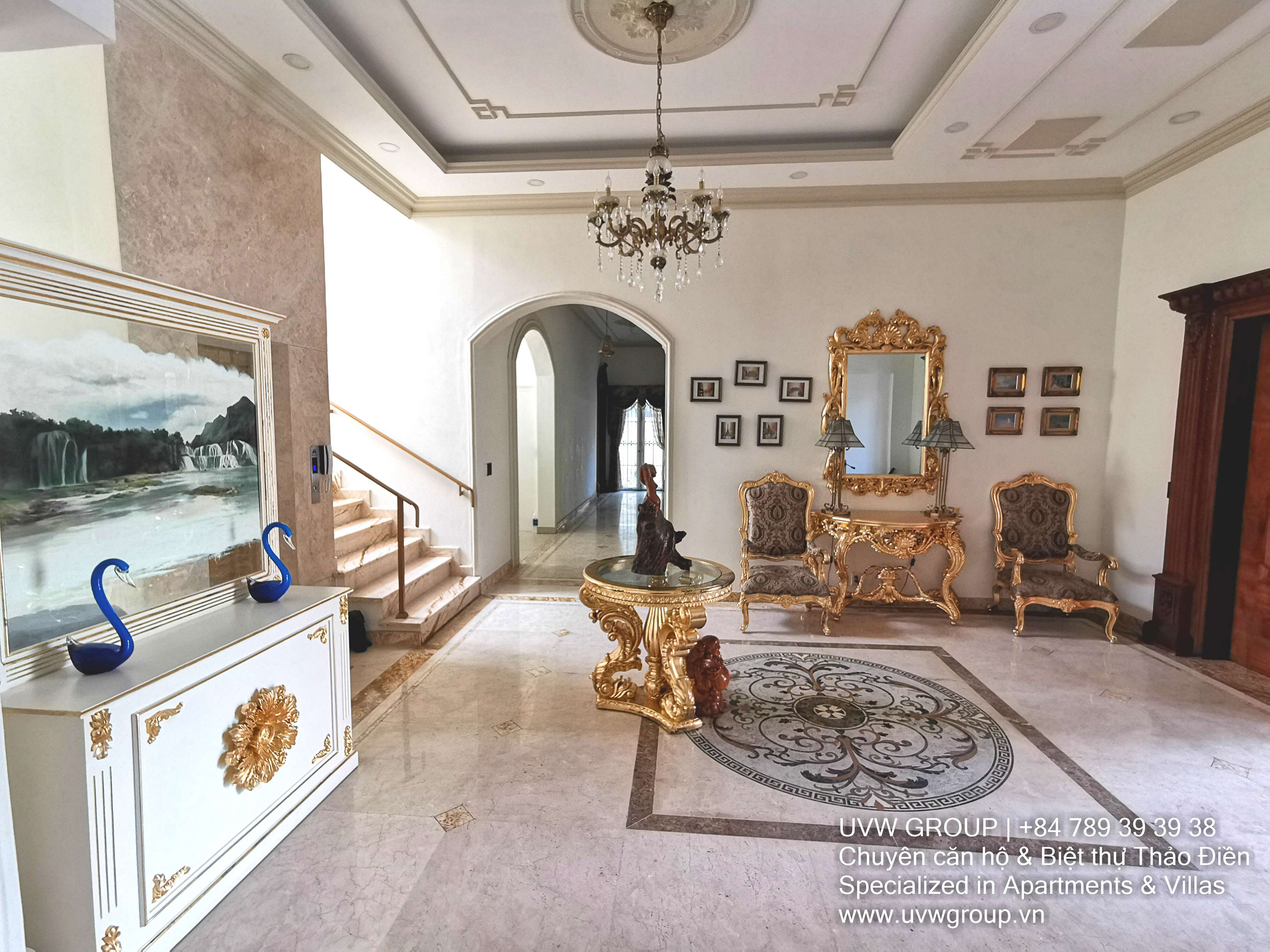 Massive 7-bedroom fully furnished villa with 12,500m² area for rent in Thao Dien