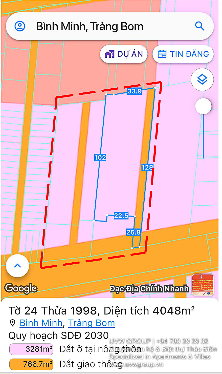 Land for Sale in Trang Bom – Dong Nai | 9,730m² | $1.4M | 4 Adjacent Plots