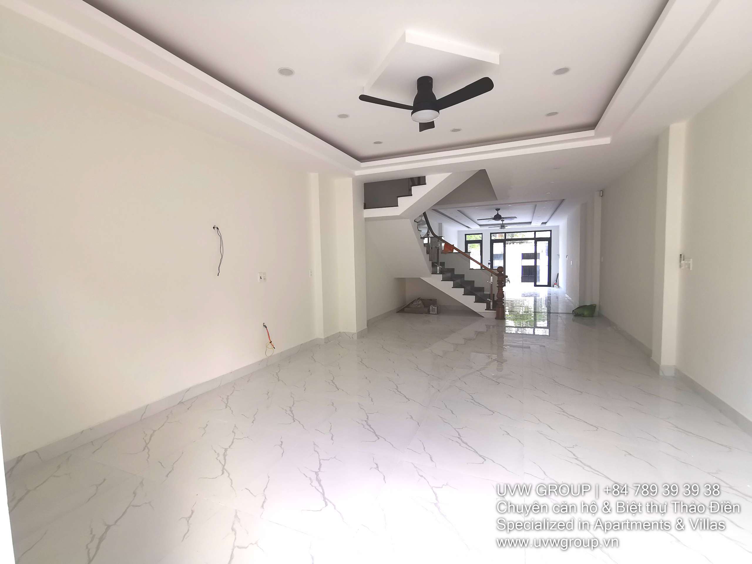 Spacious 4-bedroom house with rooftop for rent in Thao Dien, 100m², unfurnished