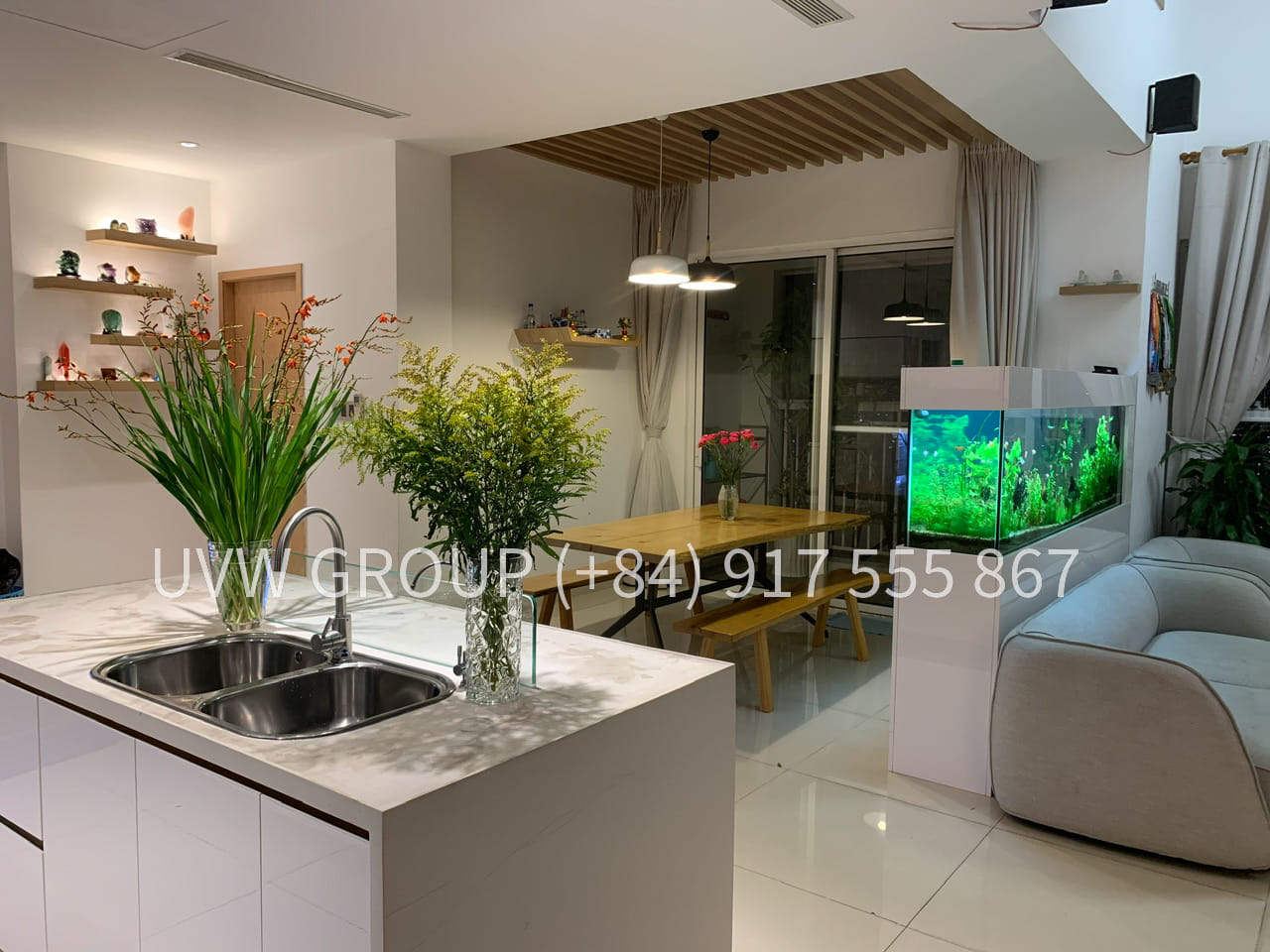 Tropic Garden Penthouse for rent with Landmark 81 view