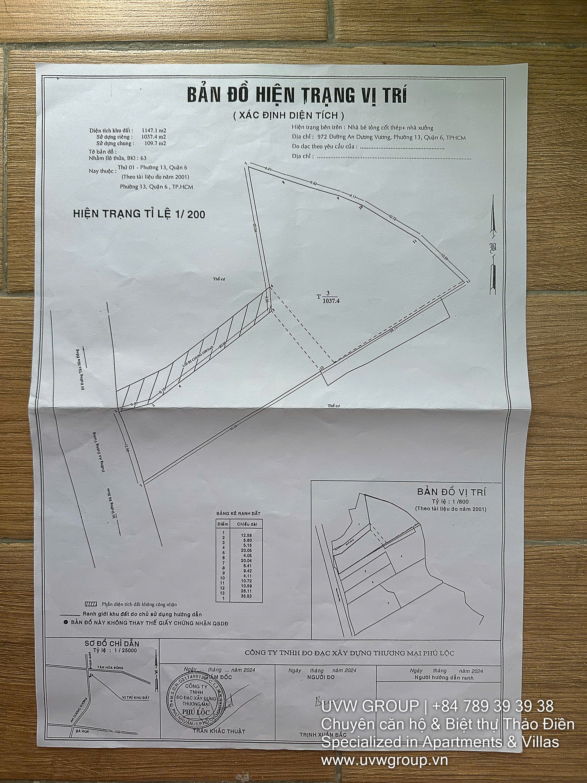 Residential Land for Sale on An Duong Vuong Street, District 6 | 1,053m² | $4.3M