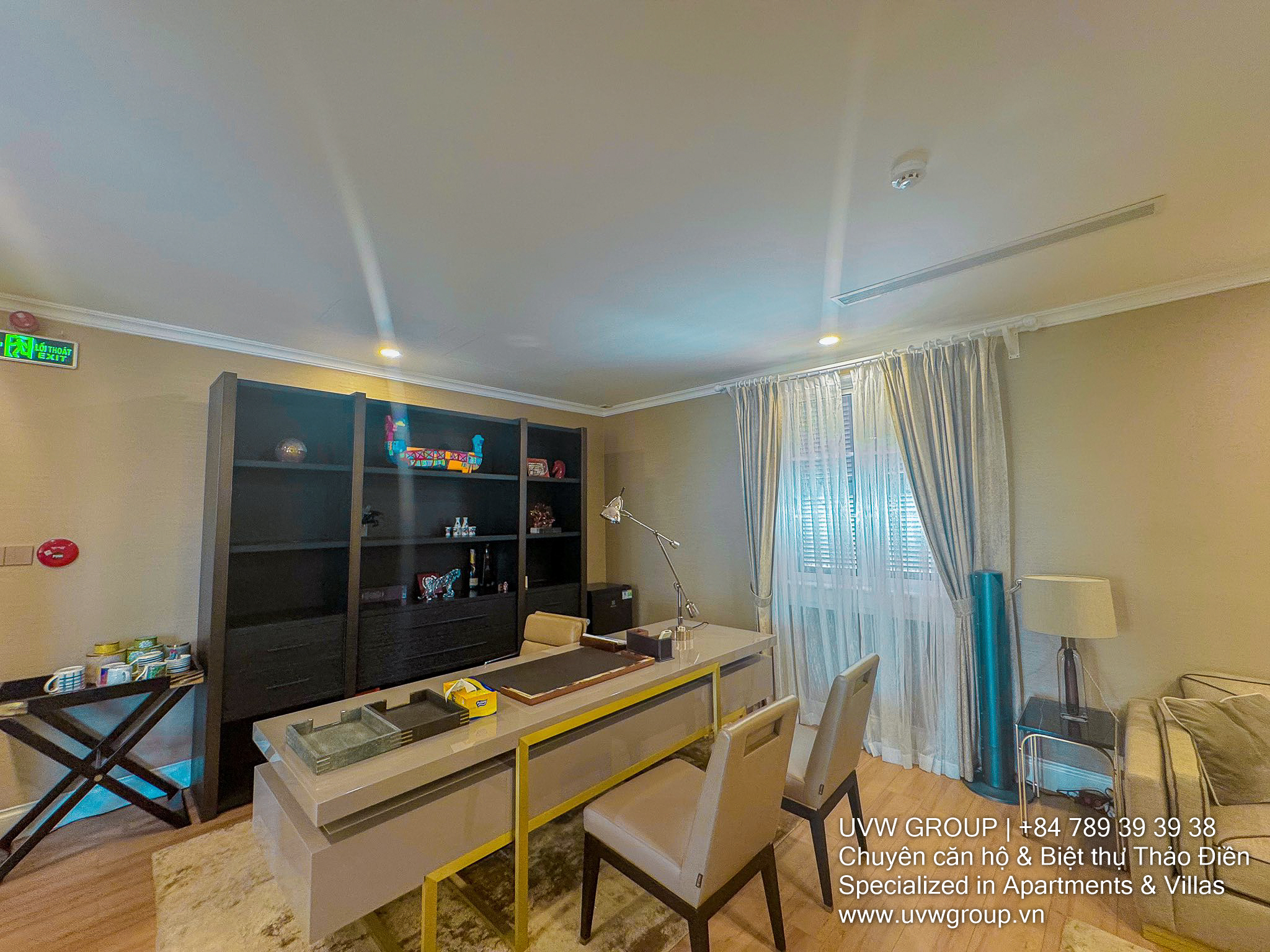 Elegant white villa for rent on Le Van Mien, Thao Dien – 310m², 3 floors, elevator, premium facade