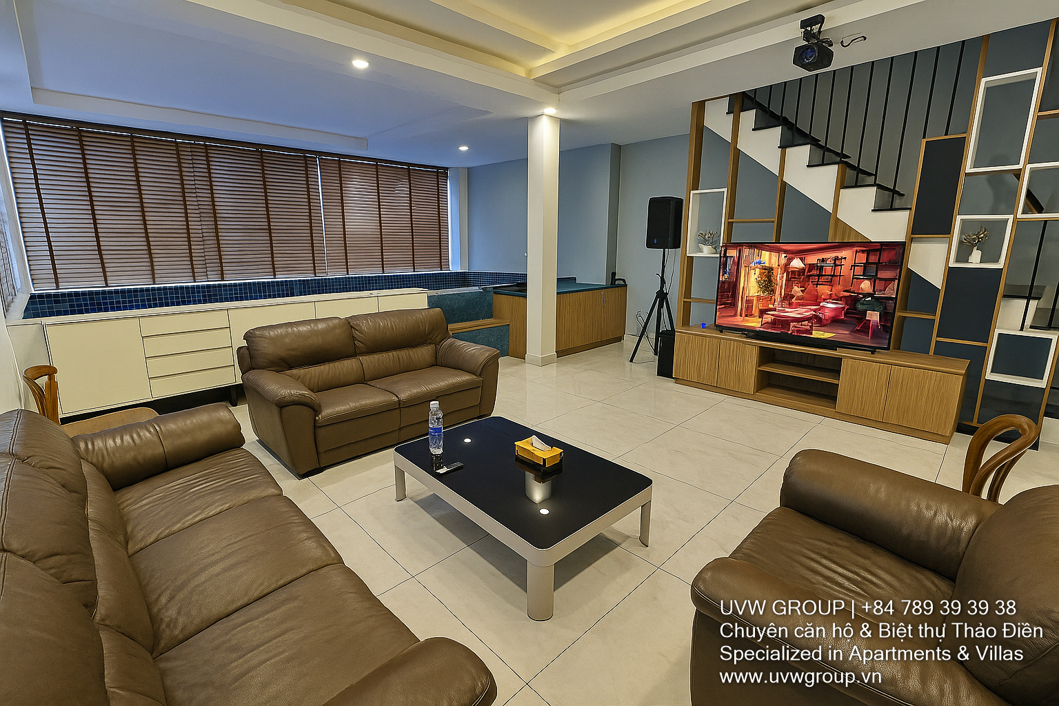 Biệt thự sang trọng cho thuê ngắn hạn | 4 phòng ngủ | Hồ bơi trong nhà | Karaoke | Đầy đủ nội thất 8