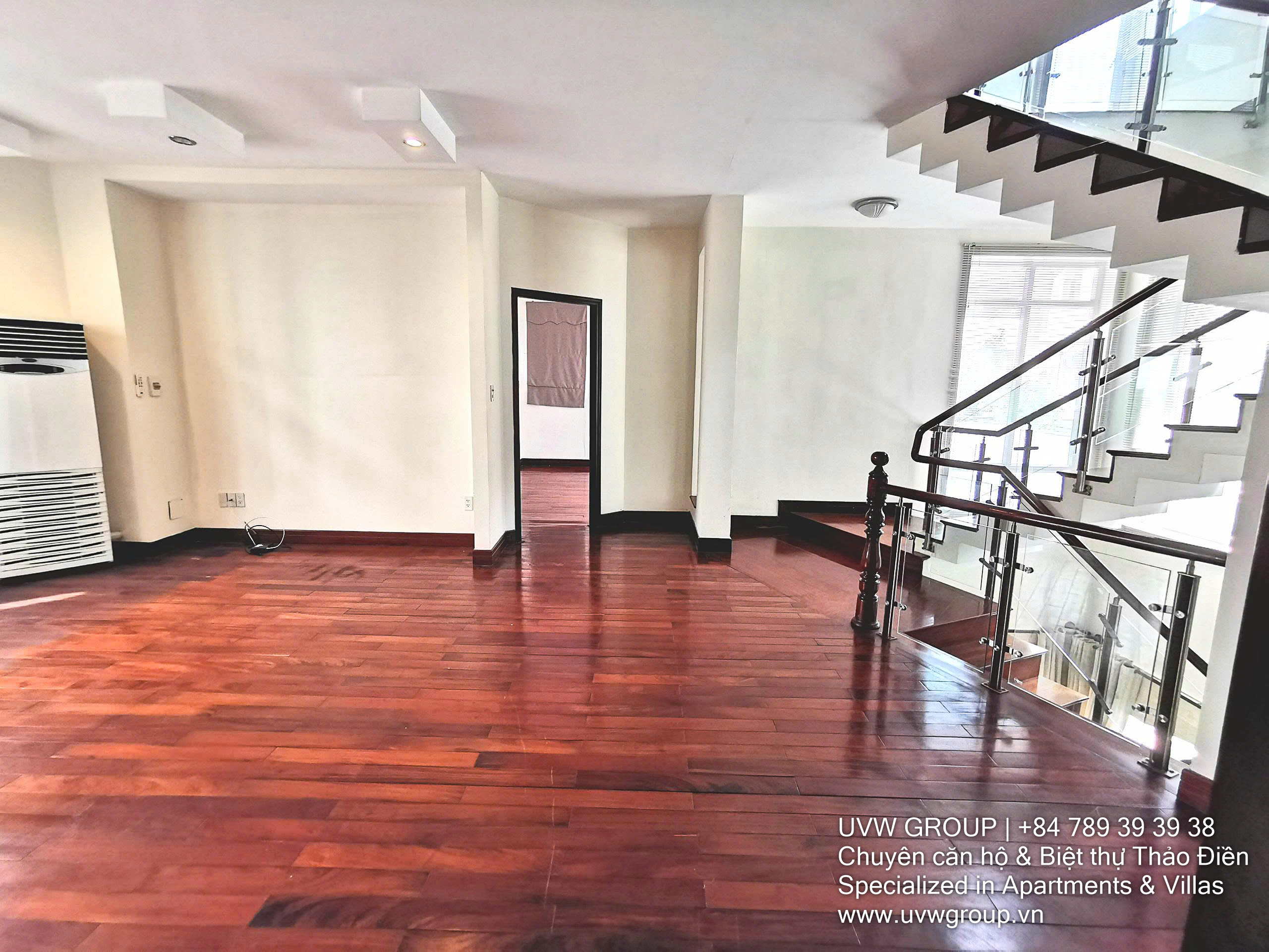 Thao Dien villa for lease with 5 bedrooms, private pool, and garden – spacious 3-floor home