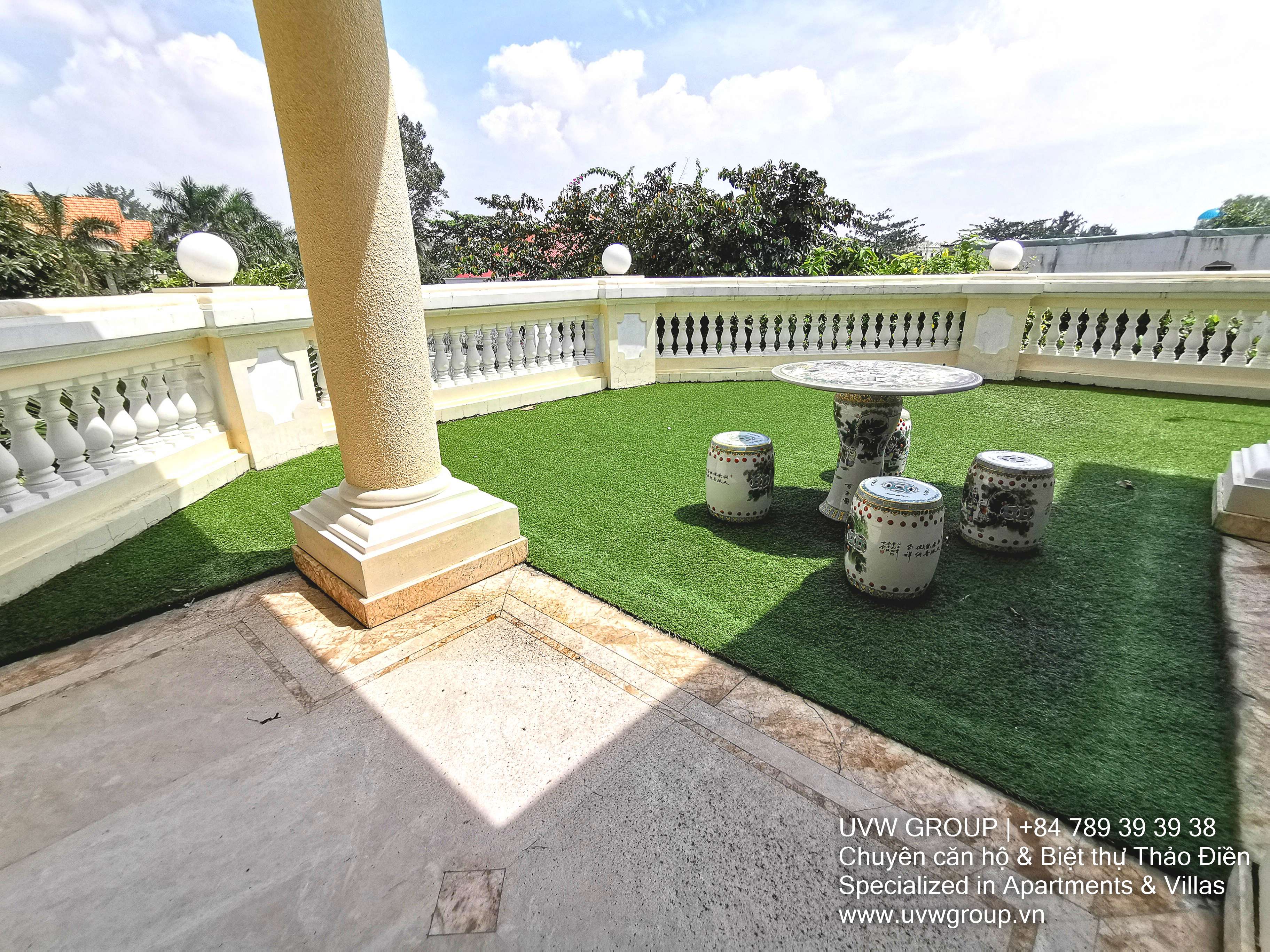 Massive 7-bedroom fully furnished villa with 12,500m² area for rent in Thao Dien