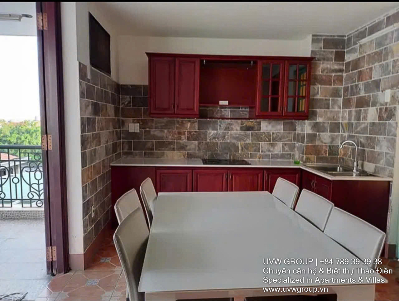 Luxury house for rent on Nguyen Ba Huan, 4BR, 3 floors, Thao Dien, D2