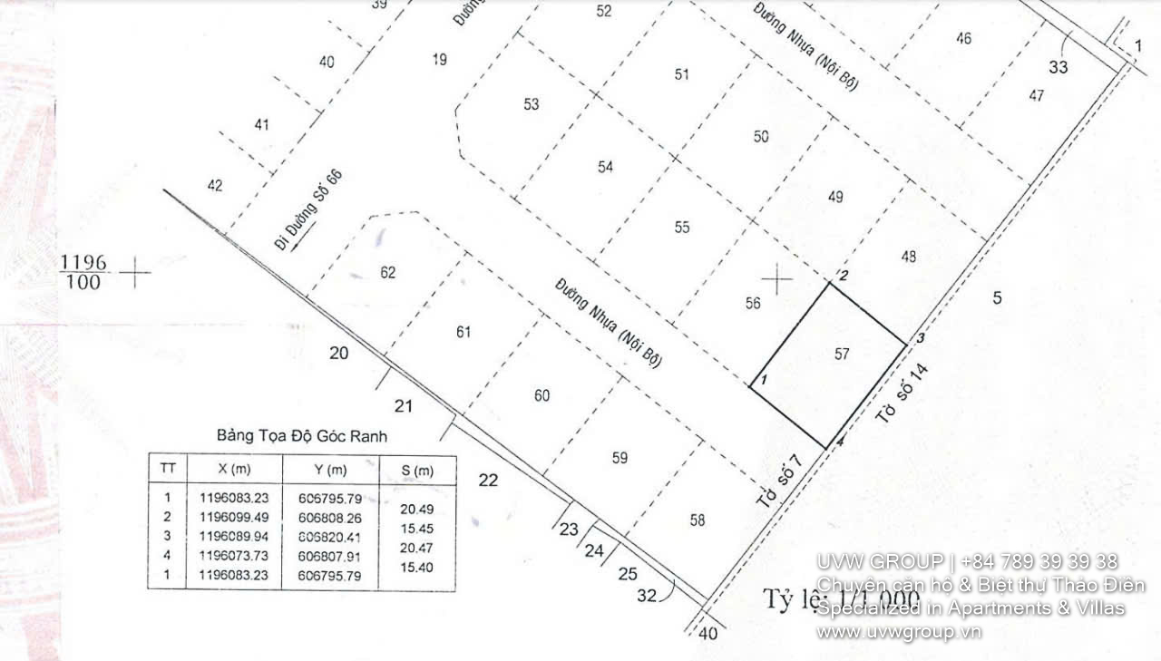 316m² land for sale on 66 Street Thao Dien with 16m frontage, clear zoning, and Red Book title