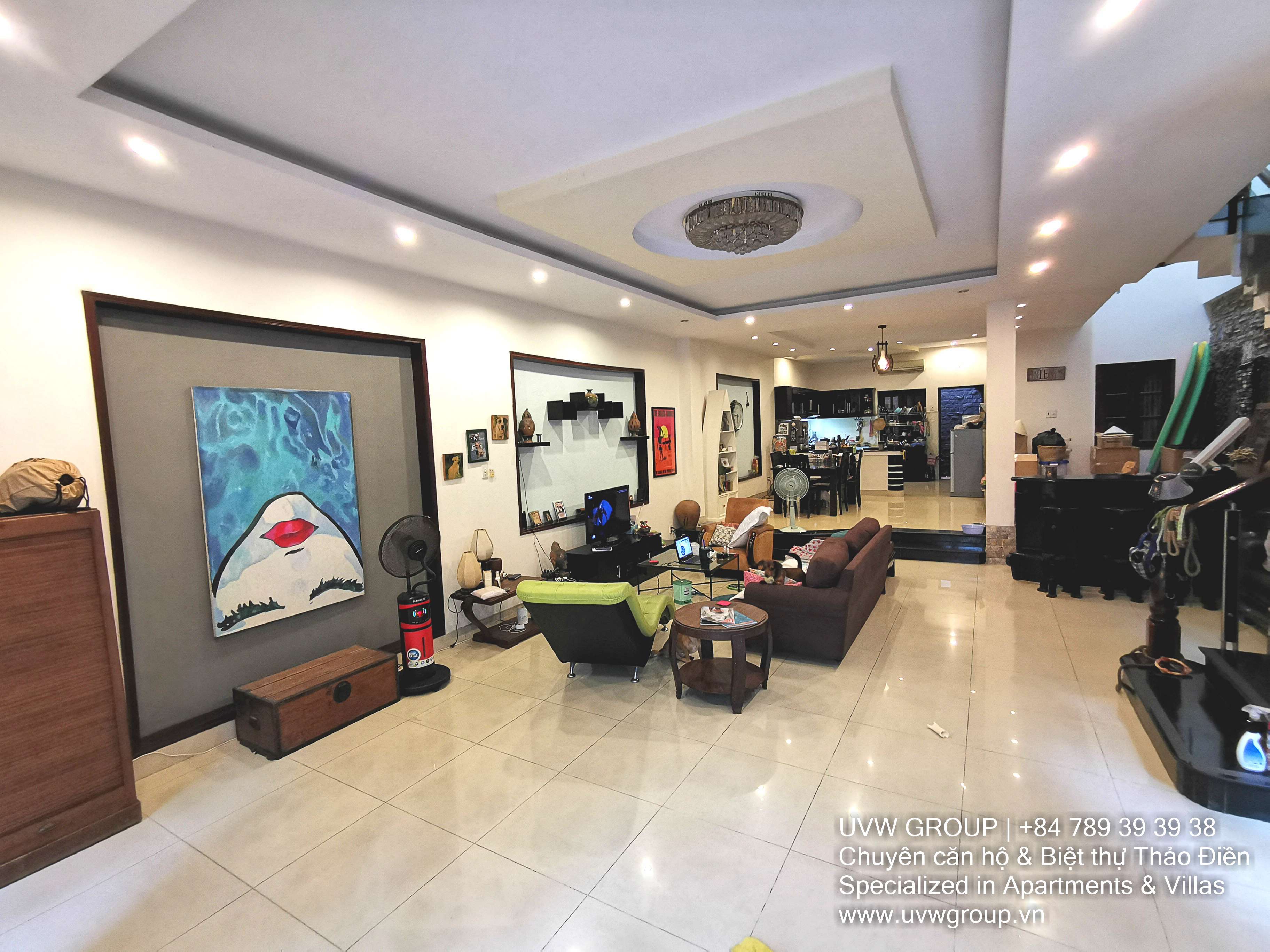 4-bedroom villa for rent in Thao Dien with 160m², basic furnished