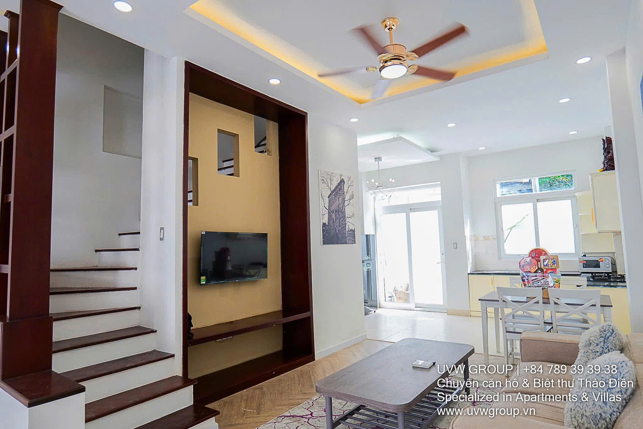 Newly built house for sale on Quoc Huong, Thao Dien – 7 bedrooms, 3 floors, pink book, $580,000