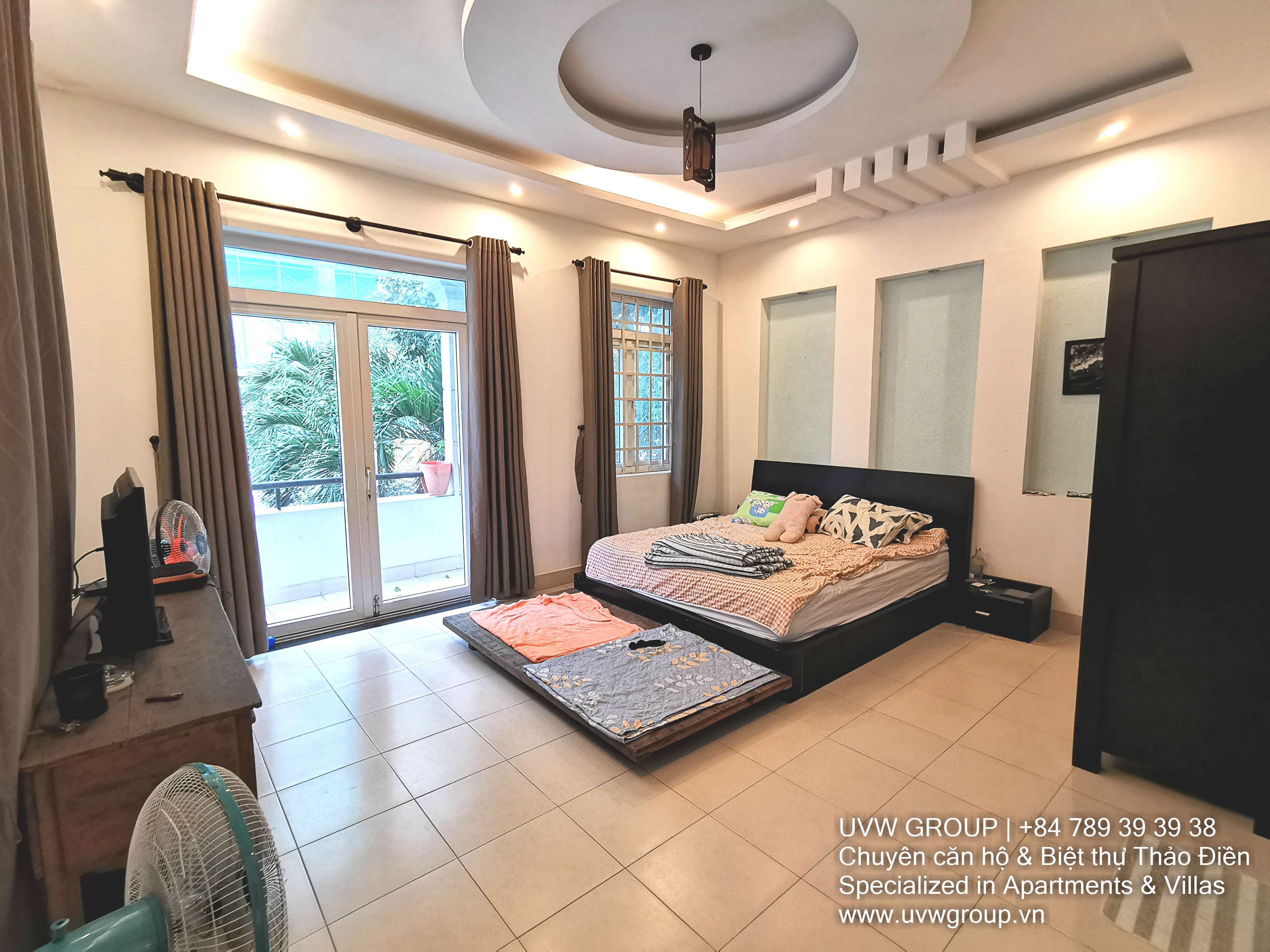 4-bedroom villa for rent in Thao Dien with 160m², basic furnished