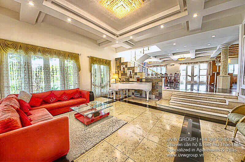 2-frontage luxury villa for sale in Thao Dien Compound – 700m² land, 8BR, private pool, business access