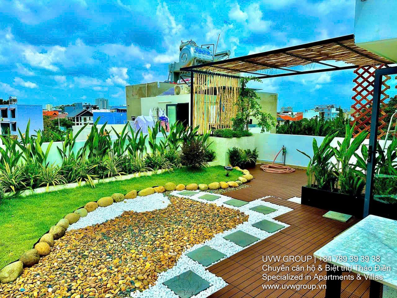 Thao Dien house for sale in European residential area – 117m² land, 347m² floor area, 4.6m frontage, 4 floors, lots of balconies