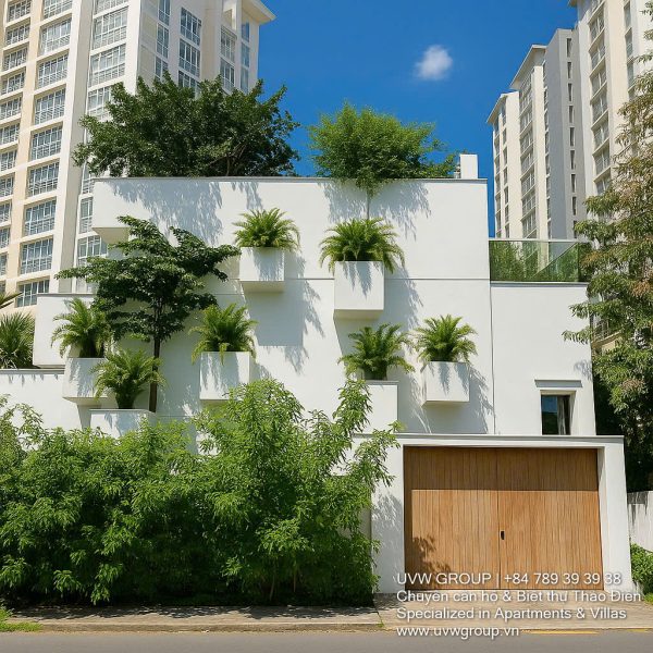 Stunning architect-designed villa in An Phu, District 2, featuring minimalist design and natural light.