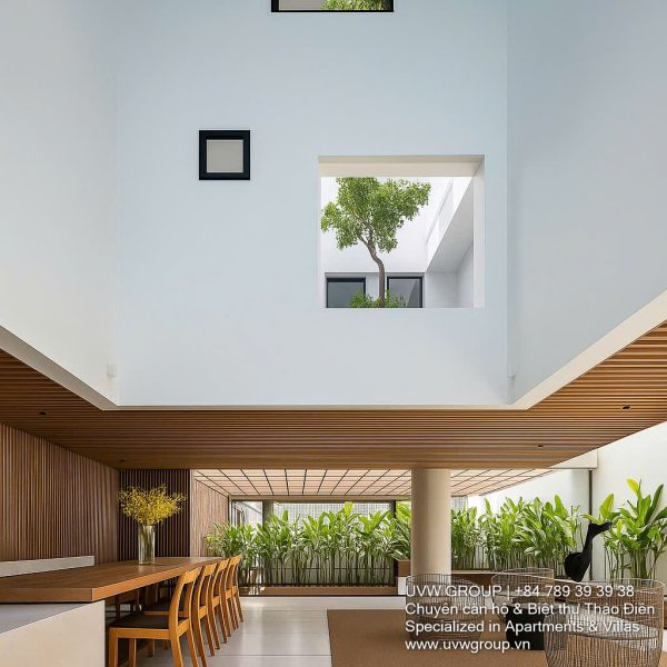 Stunning architect-designed villa in An Phu, District 2, featuring minimalist design and natural light.