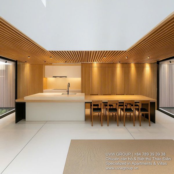 Stunning architect-designed villa in An Phu, District 2, featuring minimalist design and natural light.
