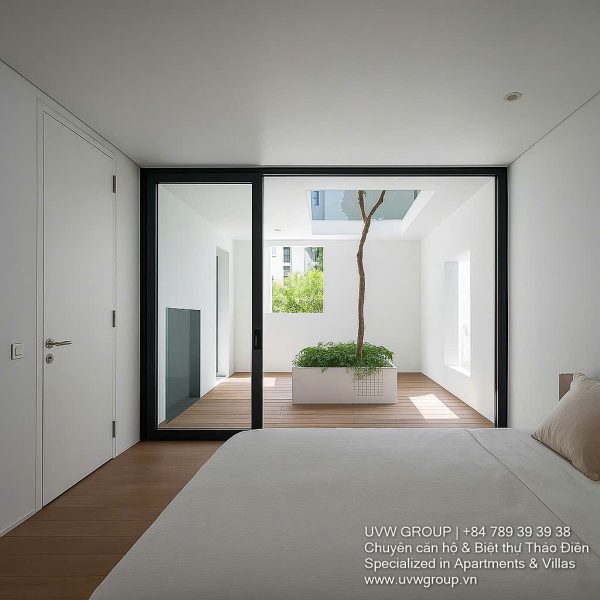 Stunning architect-designed villa in An Phu, District 2, featuring minimalist design and natural light.