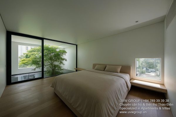 Stunning architect-designed villa in An Phu, District 2, featuring minimalist design and natural light.